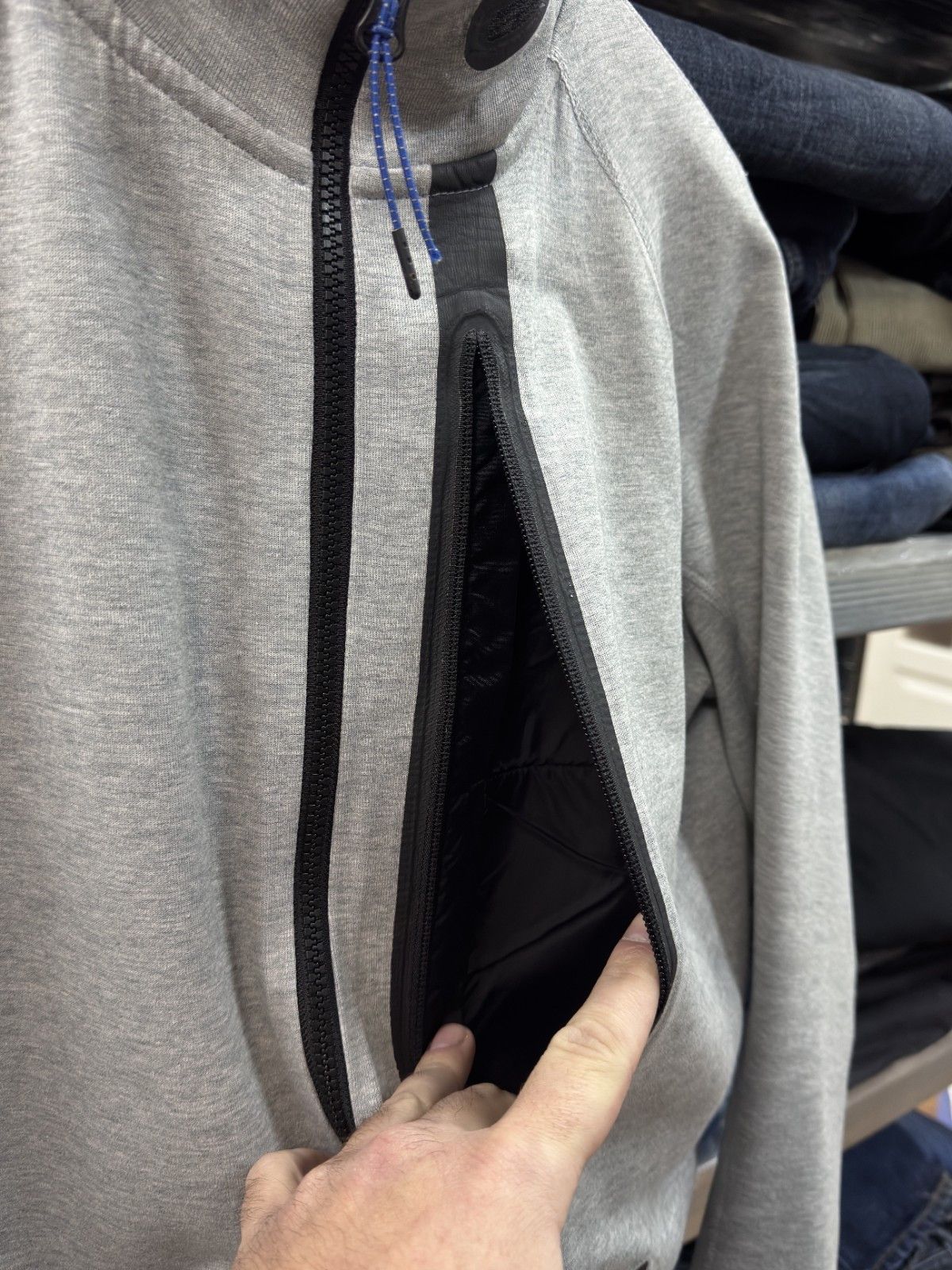 Nike Nike Tech Fleece Gray Hooded Full Zip Jacket 614636-063 Size US L / EU 52-54 / 3 - 3 Thumbnail