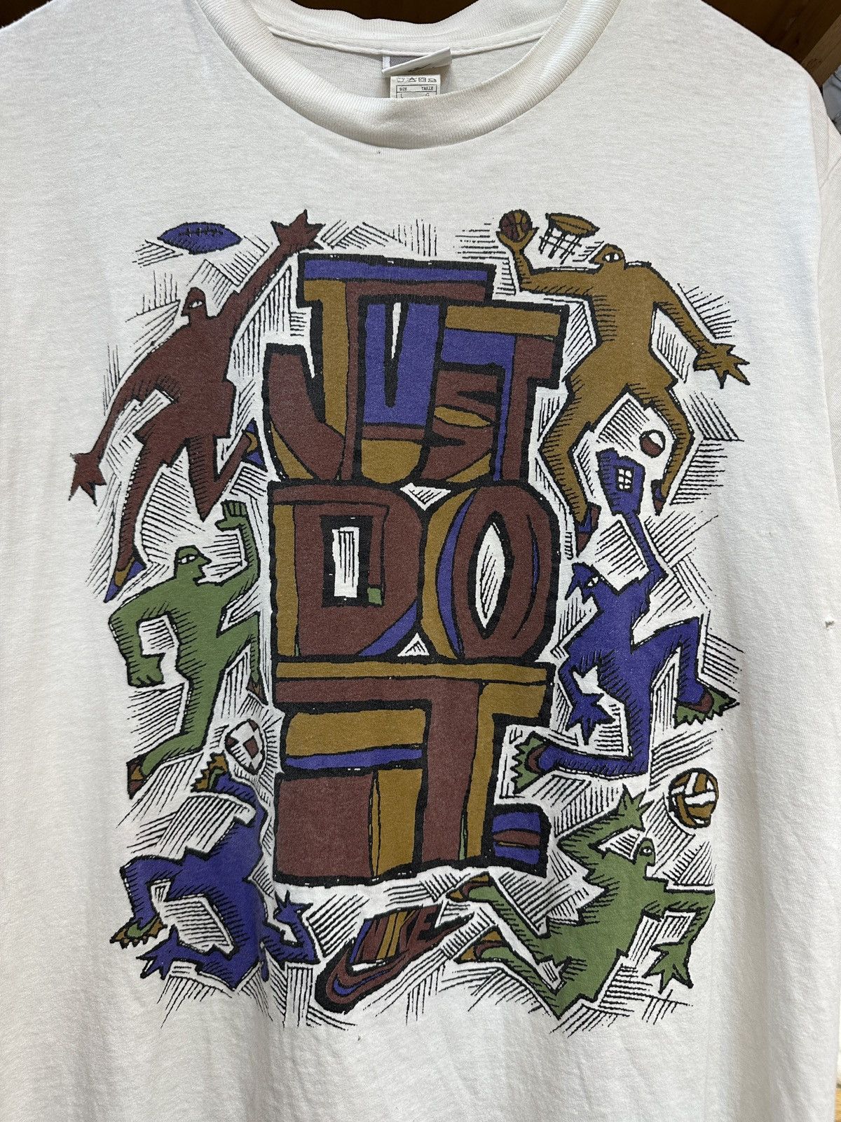 Nike Vintage Nike Just Do It 90's Made in USA T-shirt Size US L / EU 52-54 / 3 - 3 Thumbnail