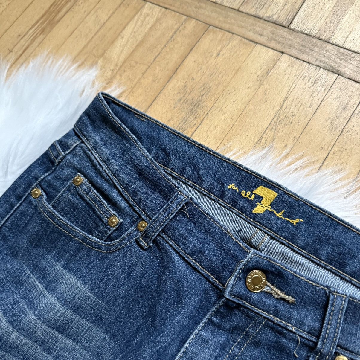 7 For All Mankind 📌 Vintage 90s 7 For All Mankind Flared Bootcut Faded Jeans Size 34" / US 12 / IT 48 - 13 Thumbnail