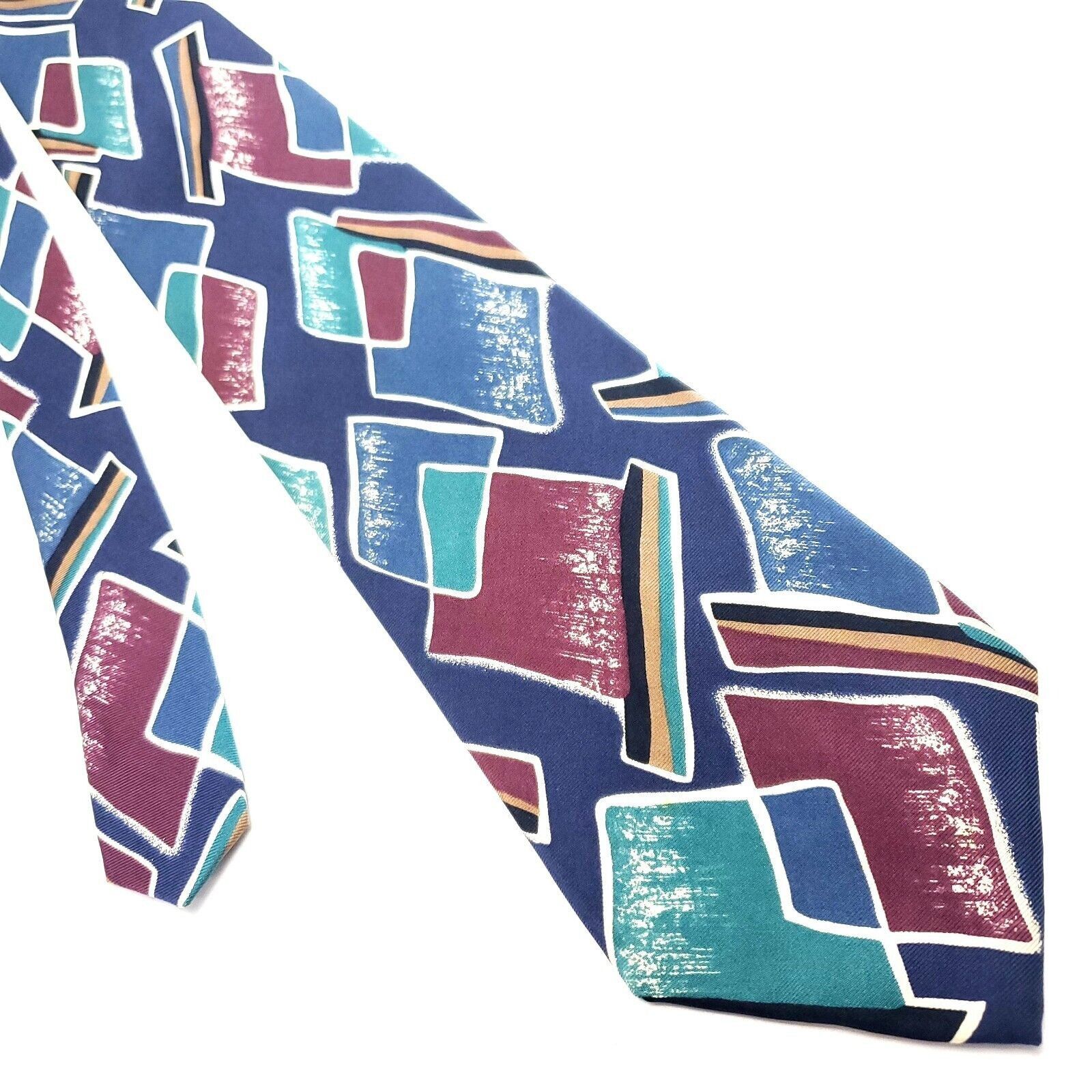 Henry Grethel Henry Grethel Multi Colored Silk Tie Woven Abstract Size ONE SIZE - 1 Thumbnail