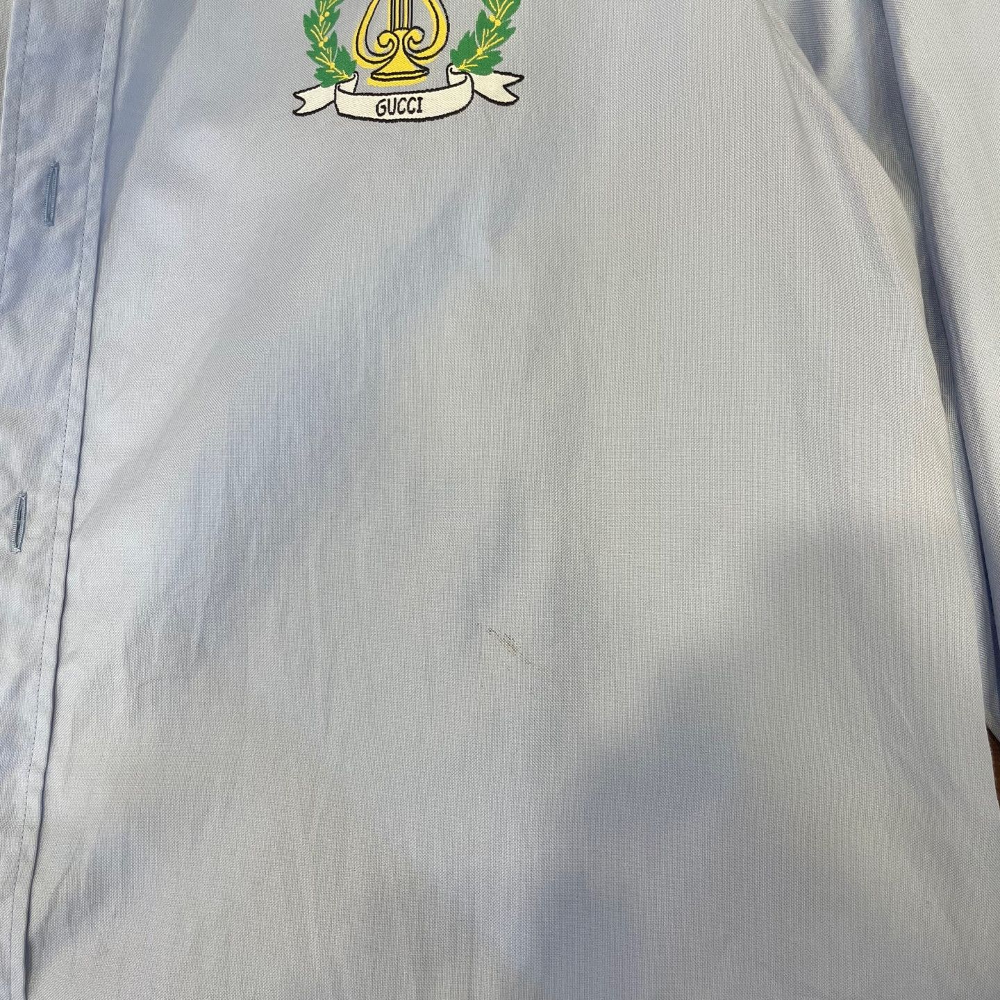 Gucci Gucci laurel logo harp shirts Size US L / EU 52-54 / 3 - 7 Thumbnail