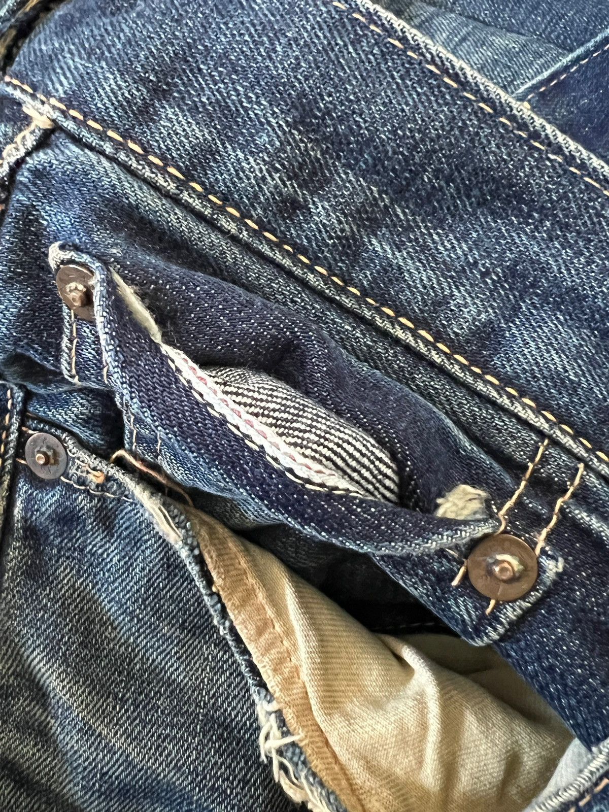 LVC × Levi's × Vintage Vintage LVC Levi’s 501XX Hidden Rivet Selvedge Denim Size US 34 / EU 50 - 25 Thumbnail