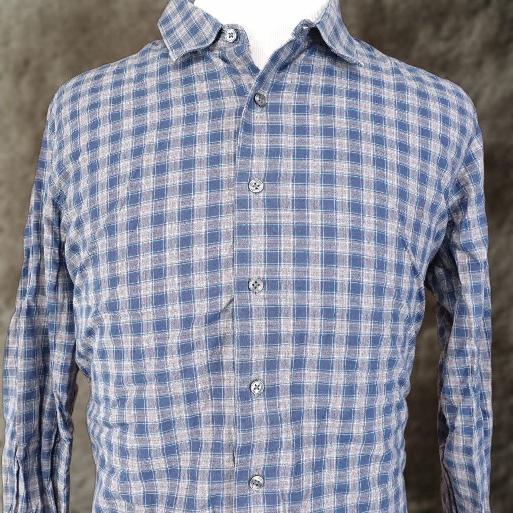 Apt. 9 VINTAGE No | APT. 9 Men's Long Sleeve Plaid Shirt Big & Tall Size XLT Blue Casual Size US XL / EU 56 / 4 - 1 Thumbnail