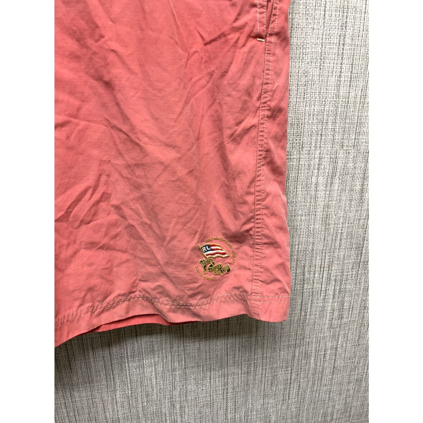 Polo Ralph Lauren Polo Ralph Lauren Red Cotton Blend Swim Trunks XL Mens Bottom Size US XL / EU 56 / 4 - 3 Thumbnail