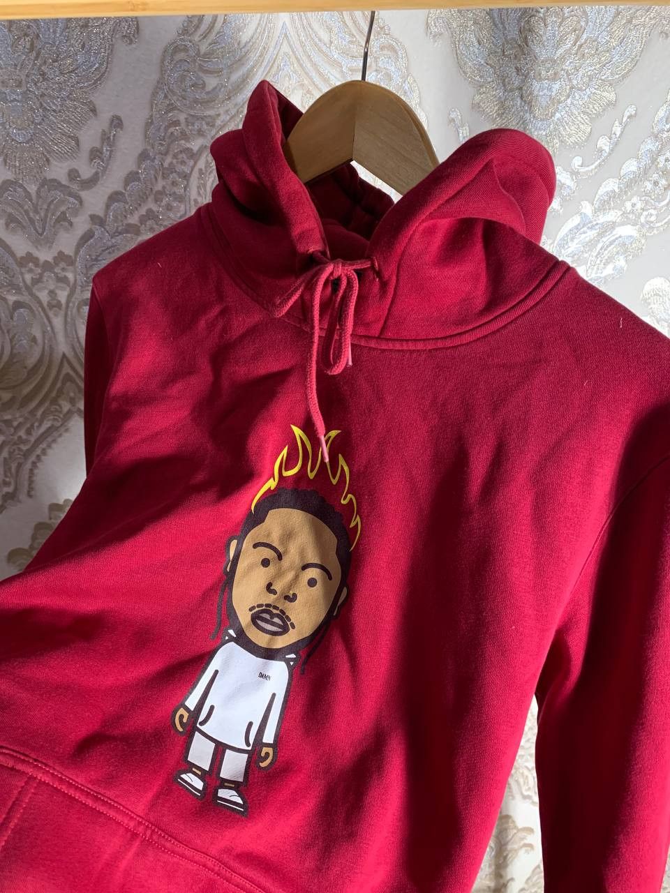 Vintage Very Rare Mister Tee Kendrick Lamar Flame Hoodie Rap Y2K Size US L / EU 52-54 / 3 - 2 Thumbnail