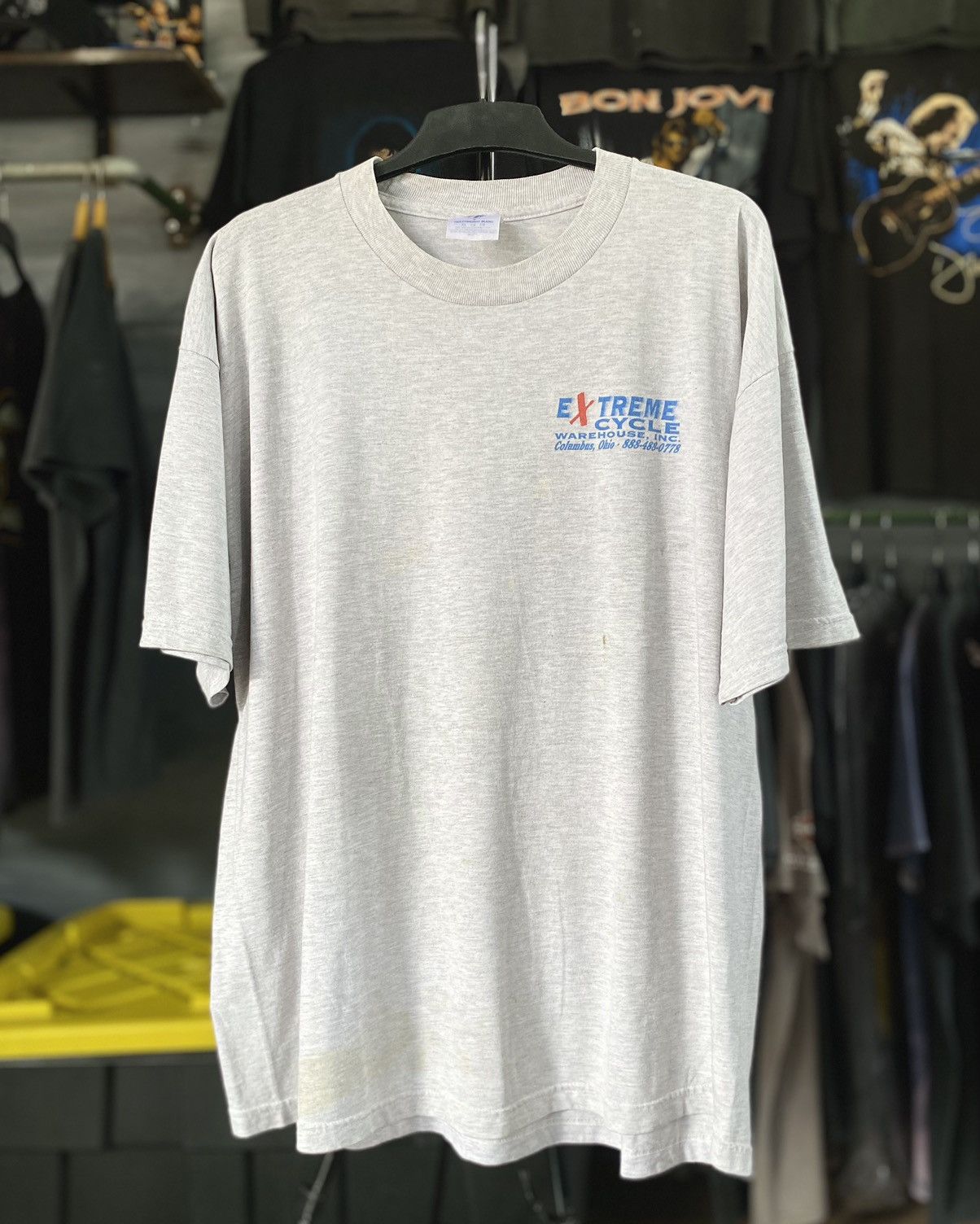 Jerzees × Vintage Tshirt Vintage Extrem Cycle Warehouse Ohio 2002 Colombus Vtg Size US XL / EU 56 / 4 - 2 Thumbnail