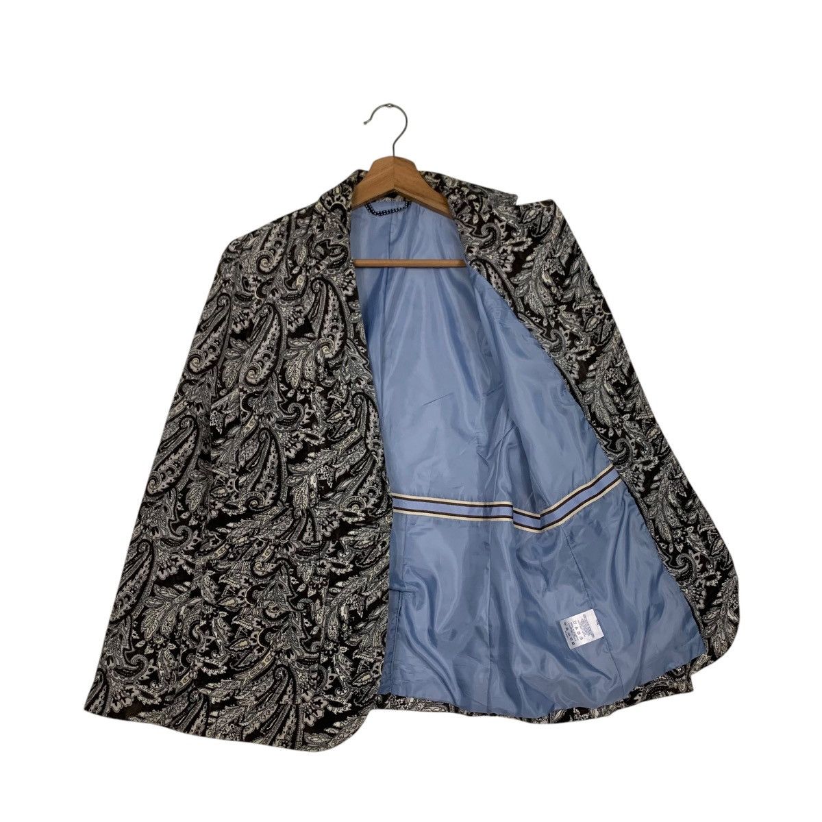 Lands' End LAND’S END Paisley Design Blazer Jacket #2809-C127 Size M / US 6-8 / IT 42-44 - 8 Thumbnail