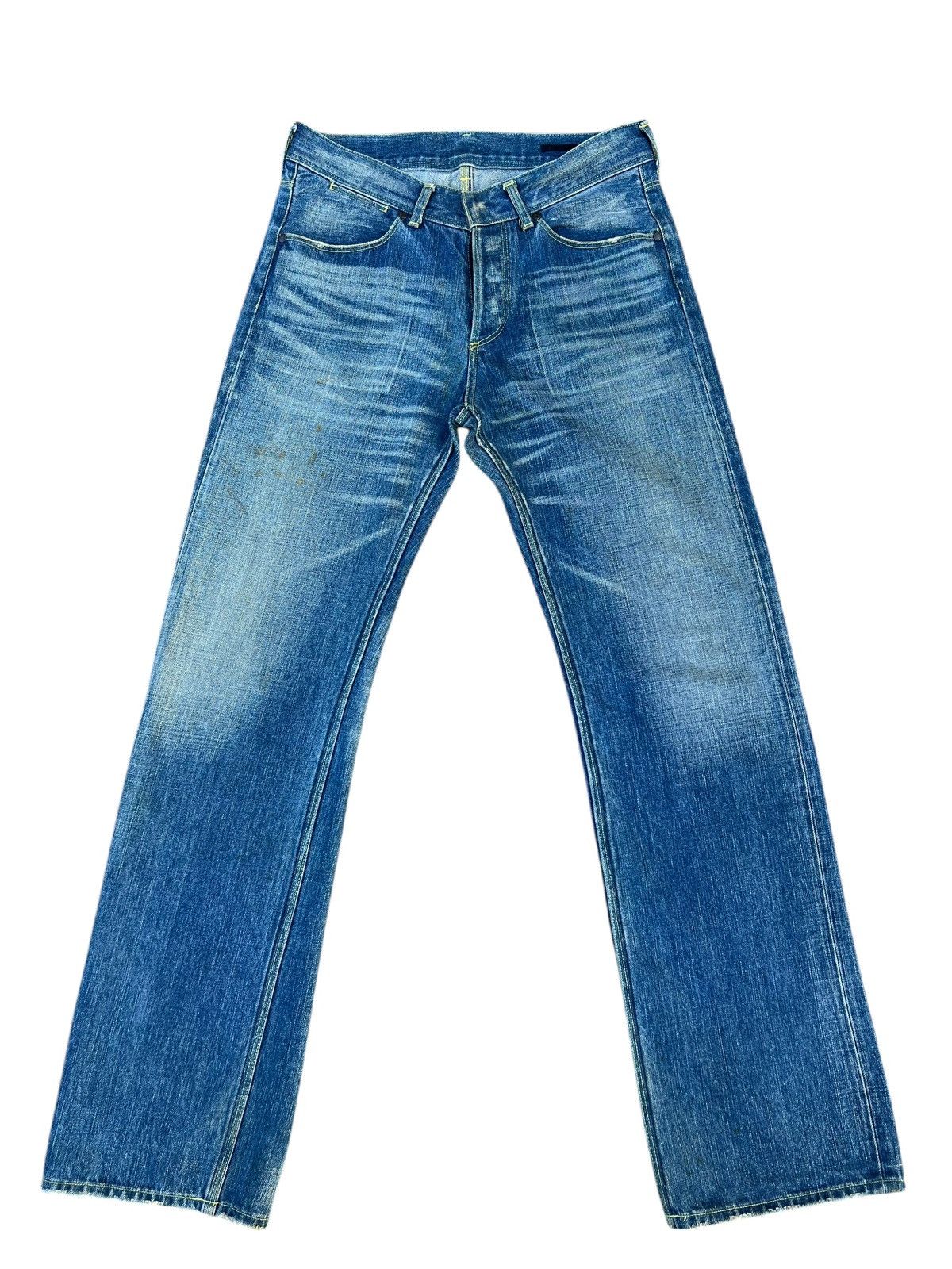 The Viridi-anne The Viridi-Anne Distressed Faded Stains Denim Selvedge Jeans Size US 30 / EU 46 - 1 Thumbnail