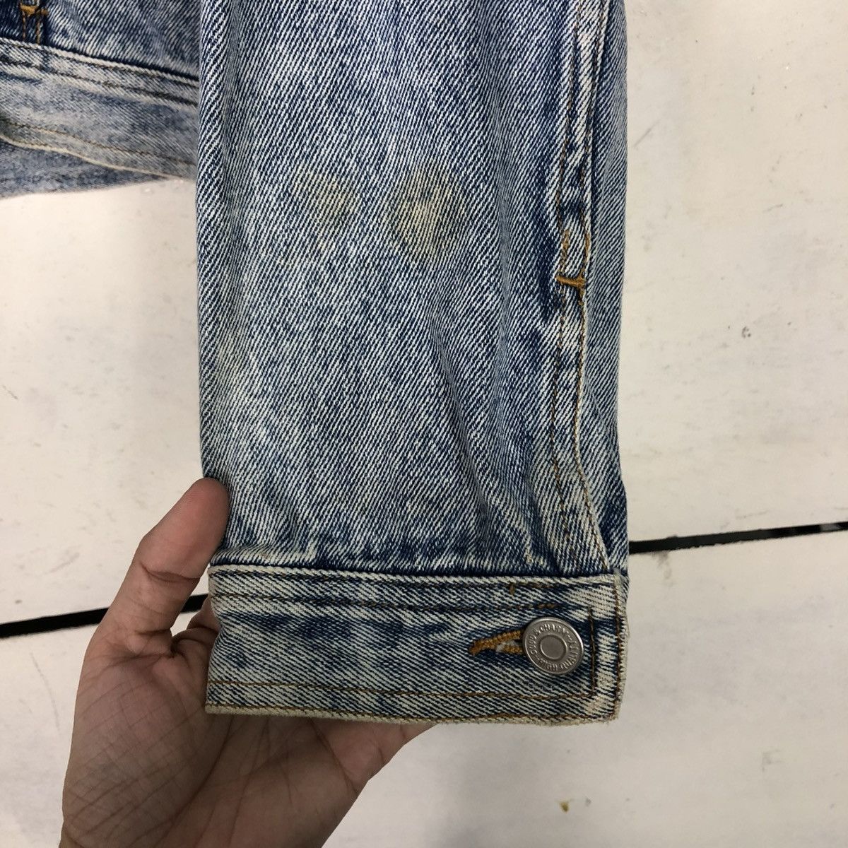 Japanese Brand 🔥VINTAGE BIKER DENIM JACKET EASY RIDE ACID ISSEY MIYAKE Size US L / EU 52-54 / 3 - 17 Thumbnail