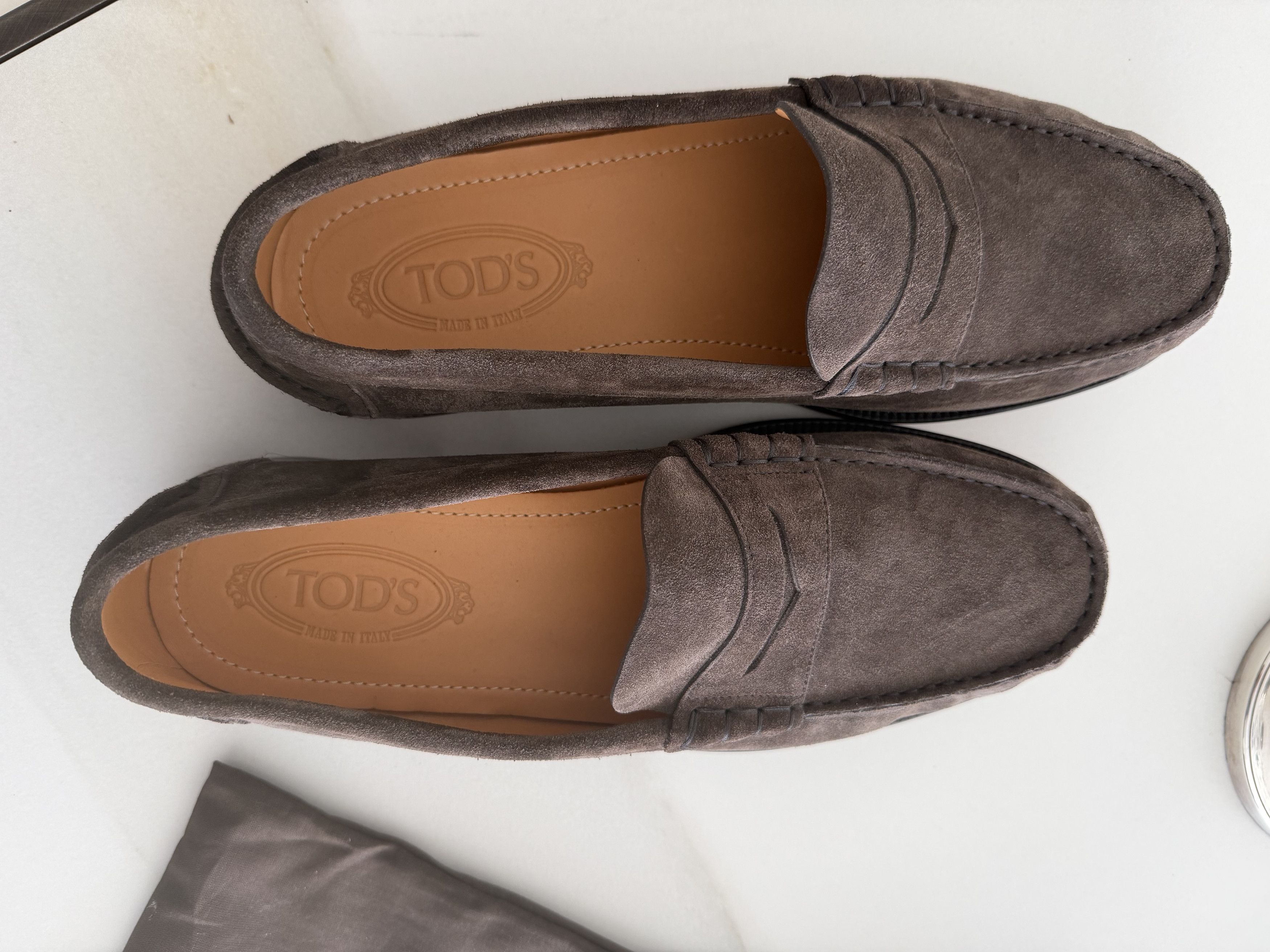 Tod's Tod's Brown Suede Penny Loafers Size US 11 / EU 44 - 1 Thumbnail