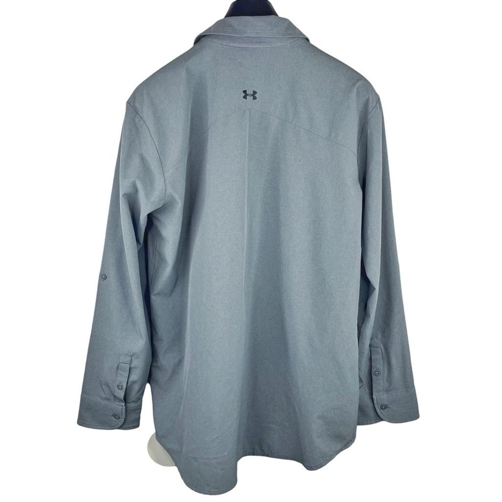 Under Armour NWOT UNDER ARMOUR HEATGEAR Women’s Grey Aqua Light Shirt S Size S / US 4 / IT 40 - 2 Thumbnail
