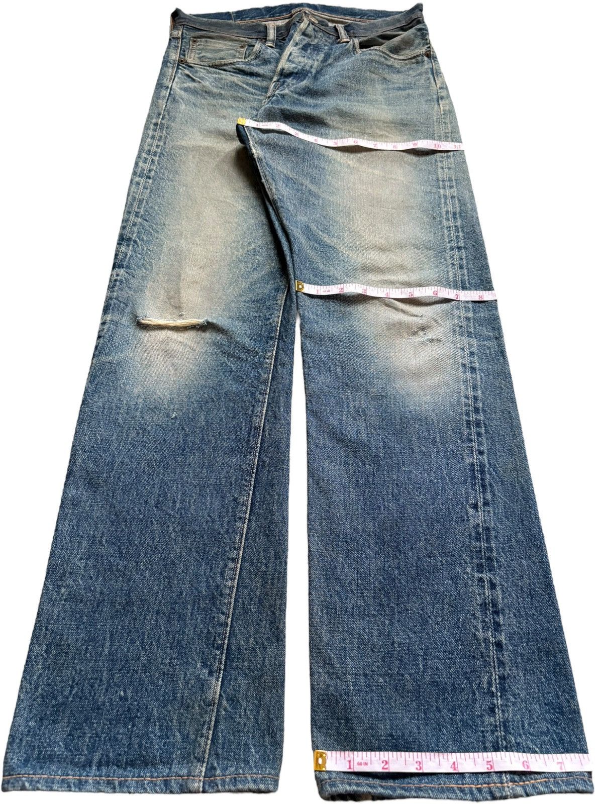 Warehouse & Co. Vintage Japanese Warehouse & Co Selvedge Mud Wash Jeans Size US 29 - 15 Thumbnail
