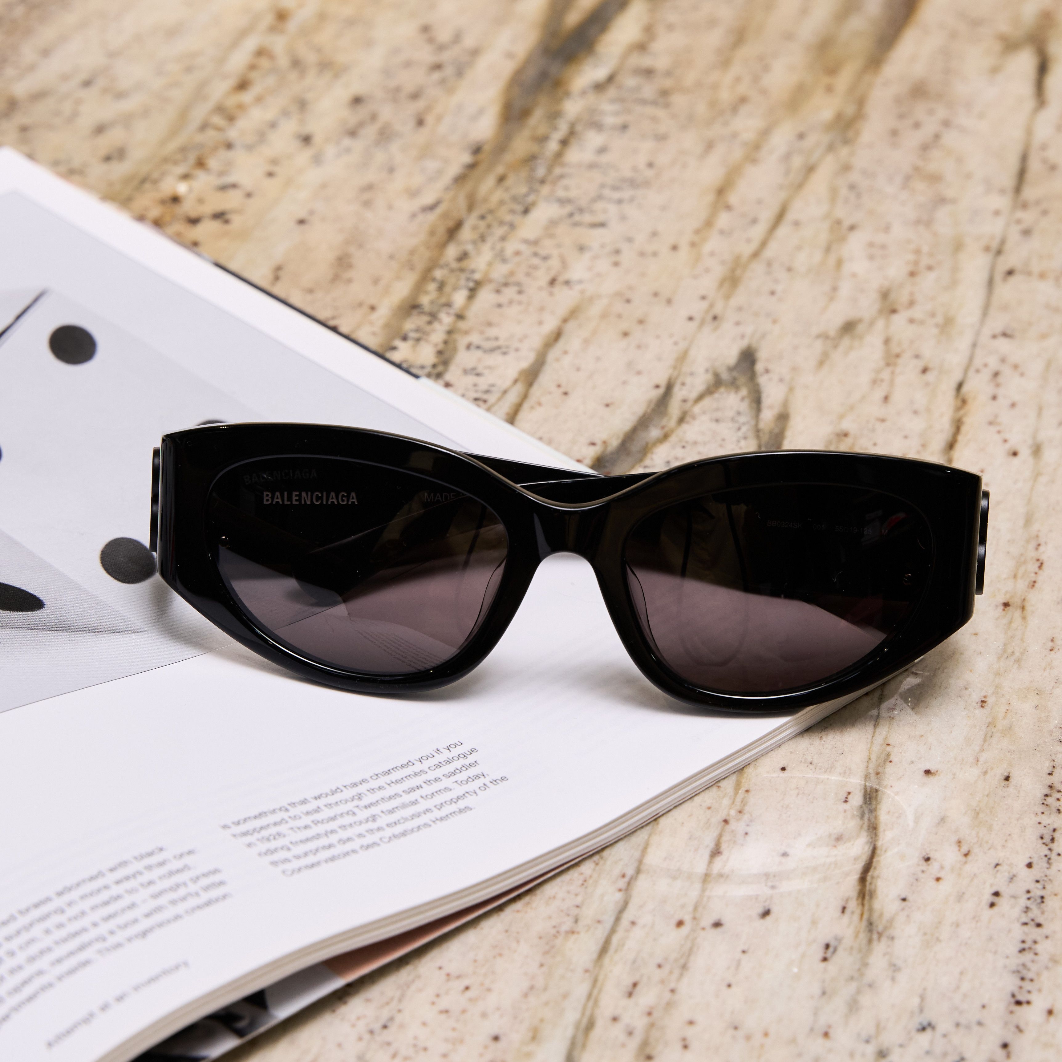 Balenciaga BALENCIAGA BB0324SK 001 Sunglasses BLACK Size ONE SIZE - 2 Thumbnail