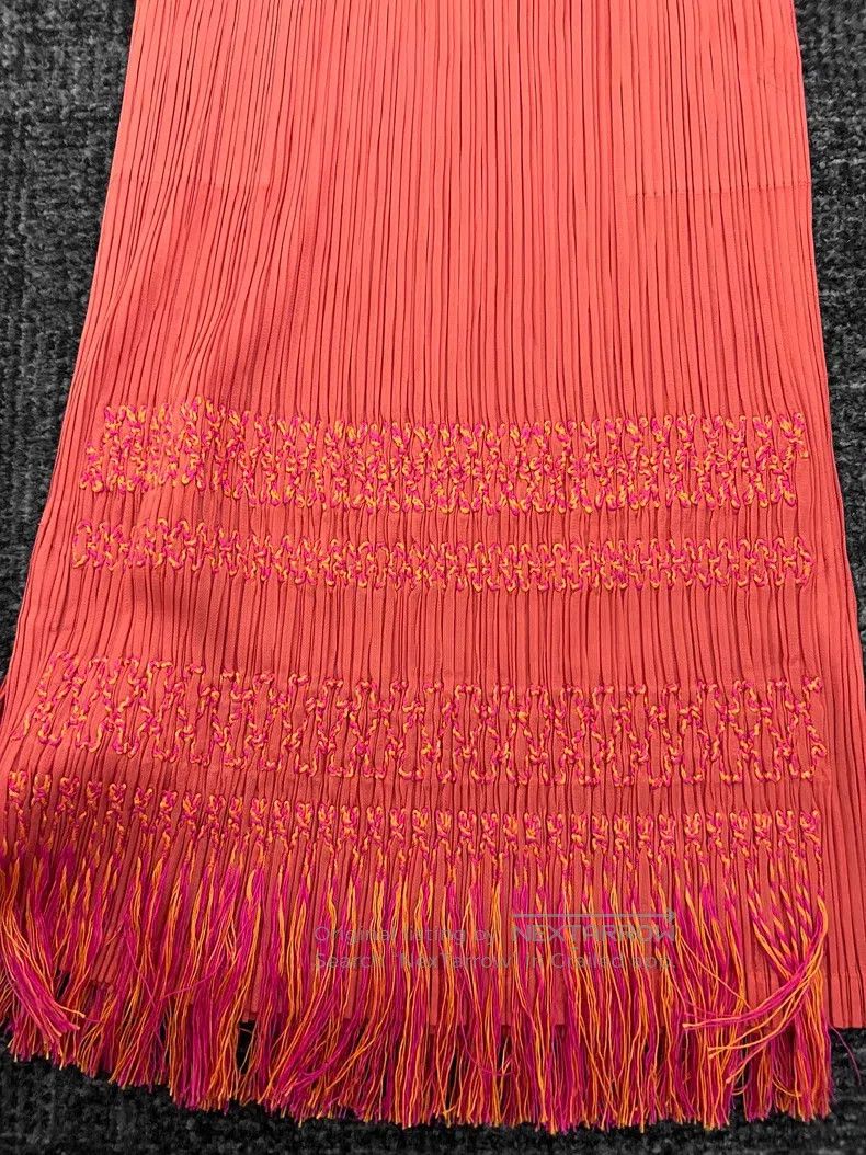 Issey Miyake Issey Miyake size:3 Fringed Midi Skirt Size 31" - 2 Thumbnail