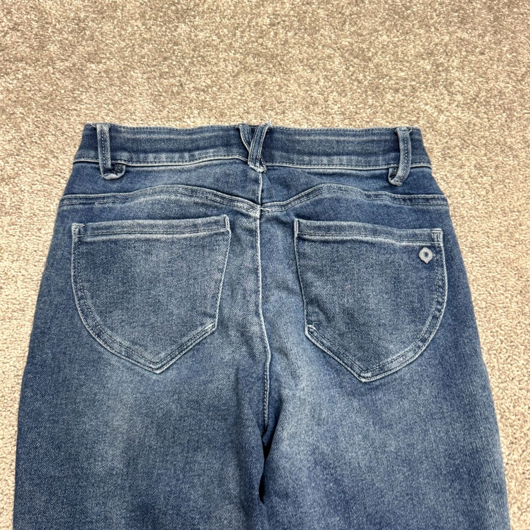 Vintage Democracy AB technology Jeans Women 6 Blue Medium Wash Straight Leg Denim Pants 5-Pocket Regular Rise Size 28" / US 6 / IT 42 - 6 Thumbnail