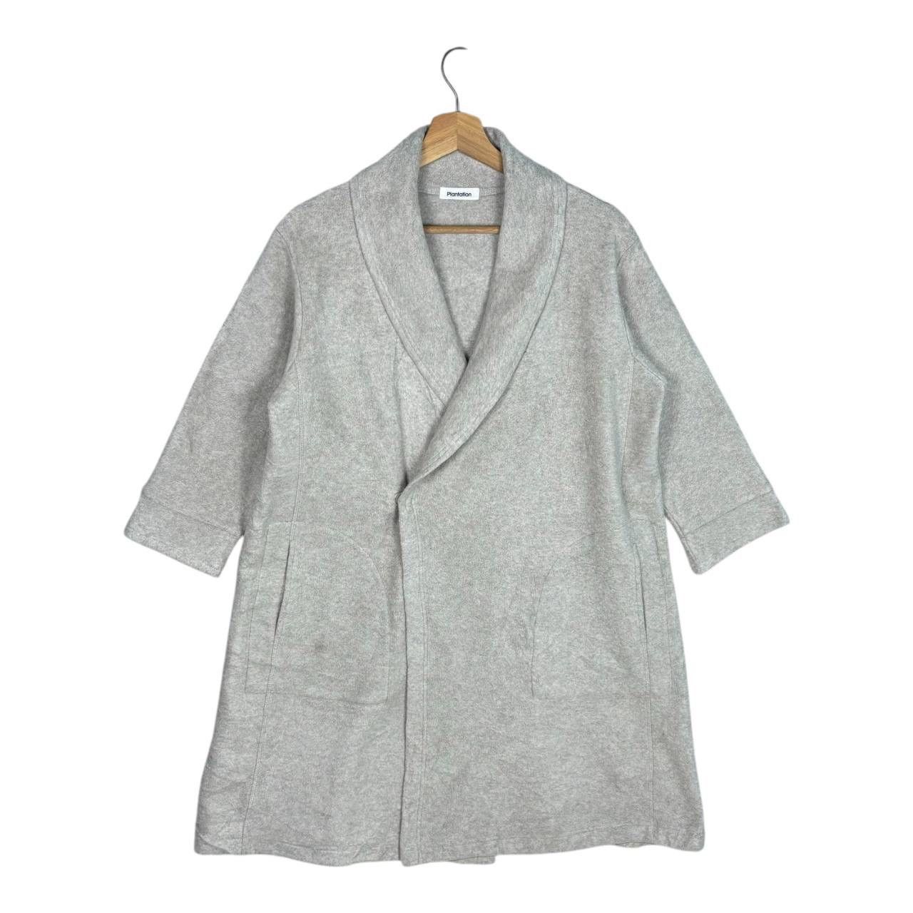 Issey Miyake Issey Miyake Plantation Fleece Jacket Shawl Collar Gray Size US M / EU 48-50 / 2 - 2 Thumbnail