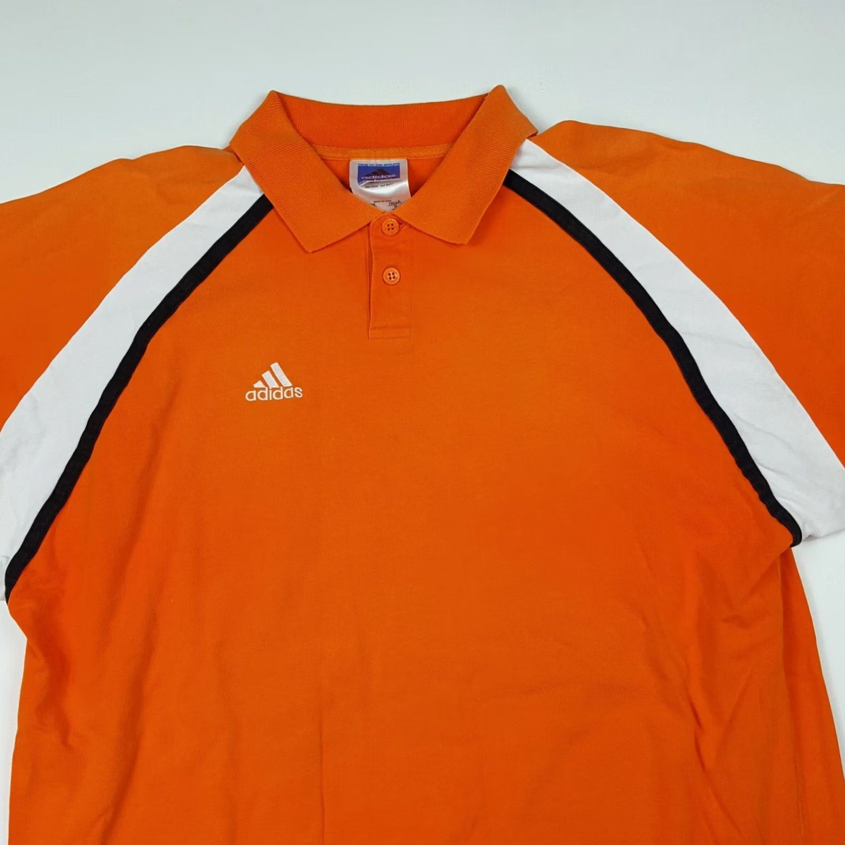 Adidas VTG adidas Polo Shirt - Men's Large Orange Short Sleeve Tennis Soccer Golf Polo Shirt Size US L / EU 52-54 / 3 - 2 Thumbnail