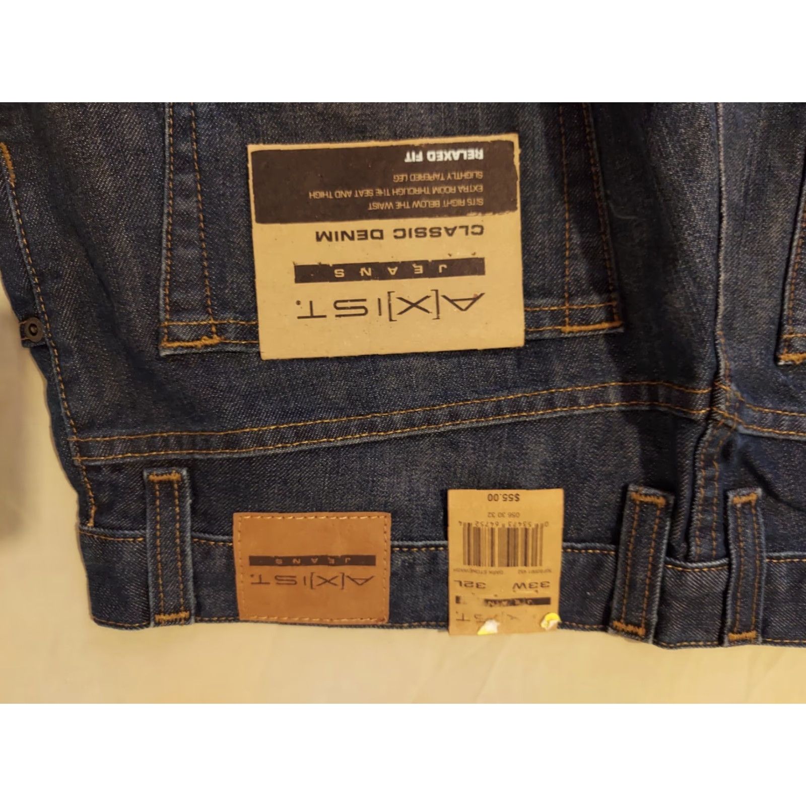 Denime **Axist Men's Relaxed Fit 33x32 Blue Denim Straight Jeans** User: Men's Axist Relaxed Fit Blue Denim Straight 33x32 Jeans Size US 33 - 7 Thumbnail