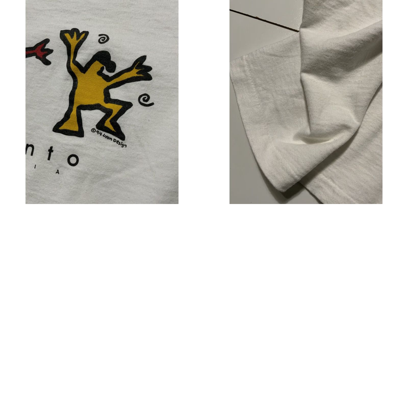 Vintage VINTAGE 1994 90s Lyon Design Dance Sacramento California Single Stitch T-Shirt L Mens Size US L / EU 52-54 / 3 - 8 Thumbnail
