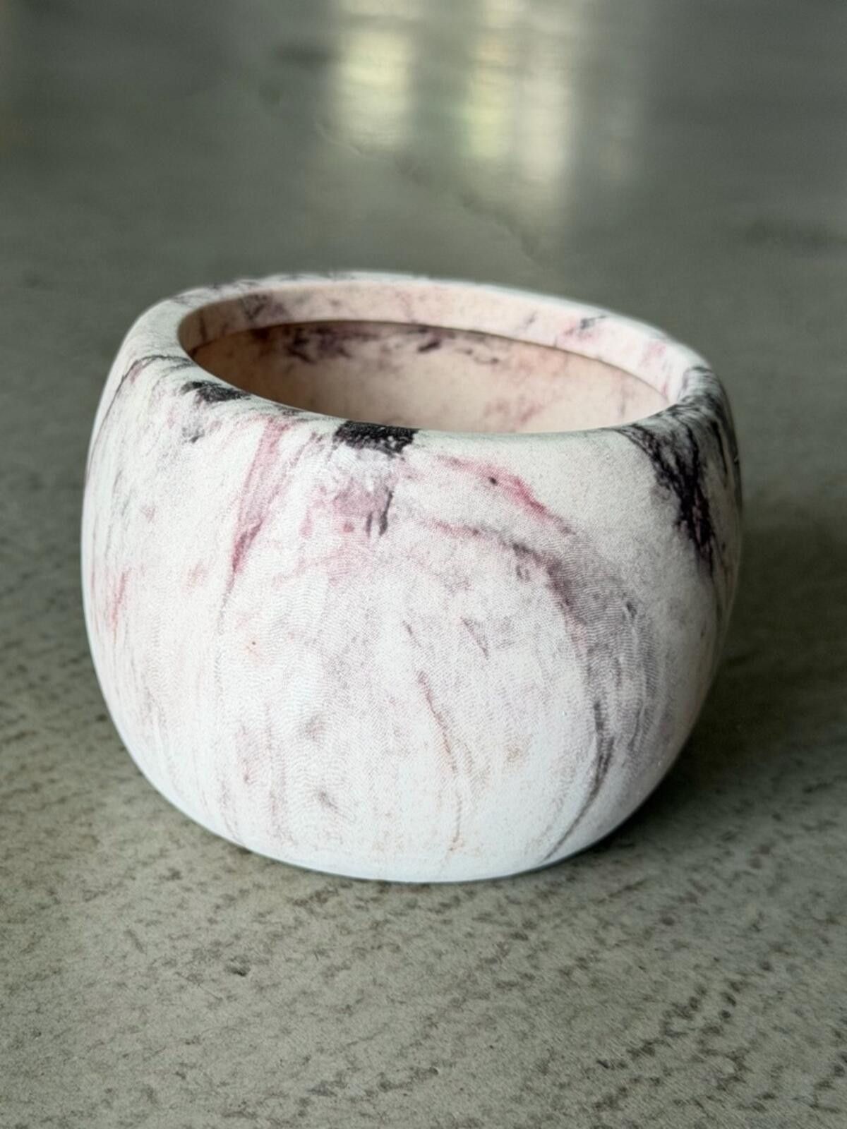 Other Mini Marble Planter / Ceramic Pot / Neutral Decor Size ONE SIZE - 1 Thumbnail