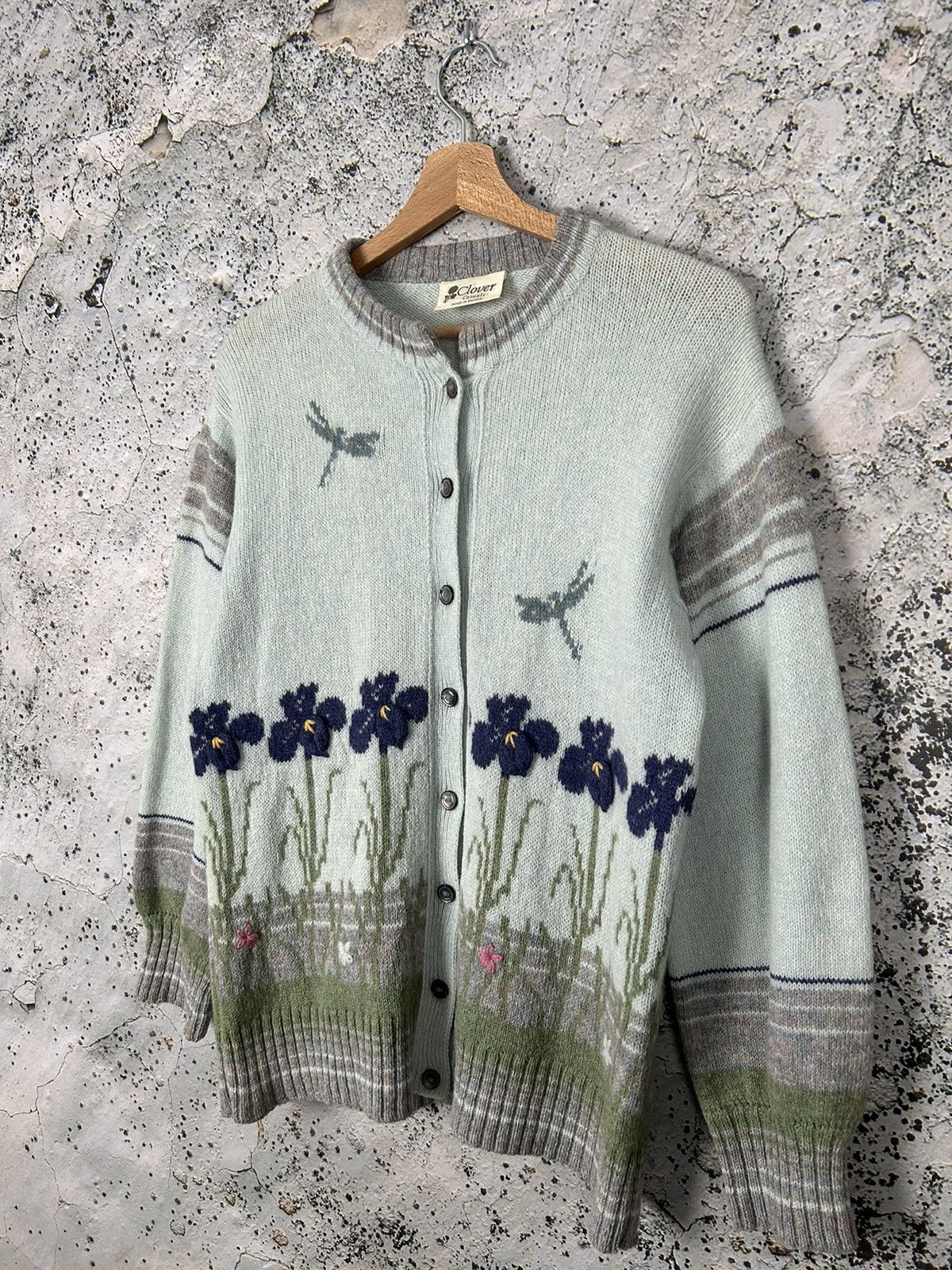 Vintage Vintage Wool Sweater Knitted Avantgarde Handmade England 90s Size US L / EU 52-54 / 3 - 2 Thumbnail
