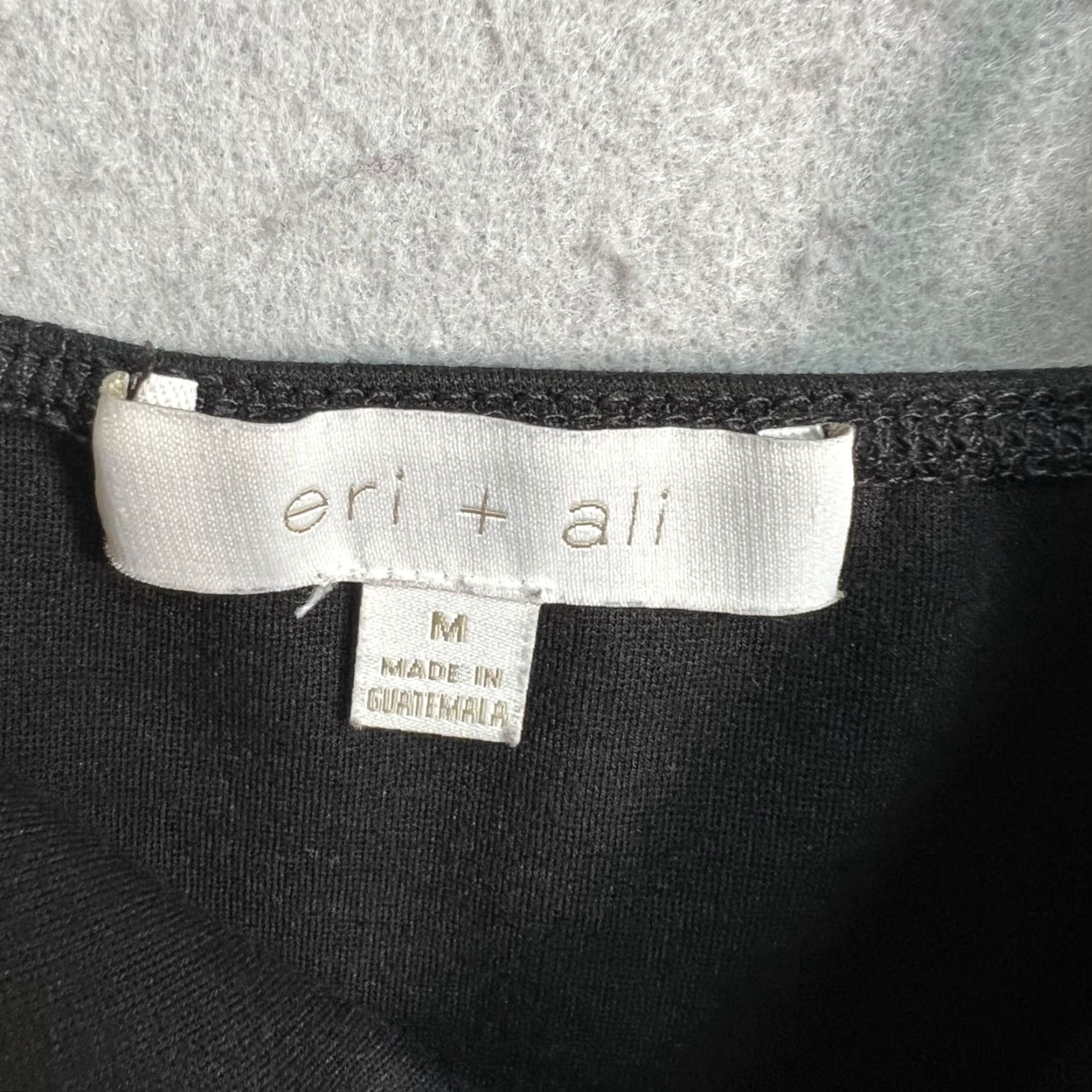 Vintage VINTAGE Eri + Ali Black Double-Strap Sleeveless Tank Top Womens Medium Tank Womens M Black Cotton Polyester Sleeveless Pullover Sleeveless Shirt Size M / US 6-8 / IT 42-44 - 3 Thumbnail