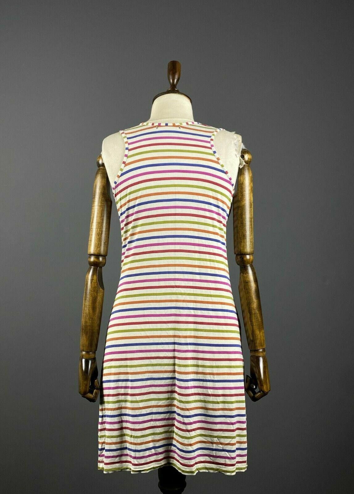 Designer Ladies Gudrun Sjoden Multicolour Stripe Silk Dress Size S Size S / US 4 / IT 40 - 5 Thumbnail