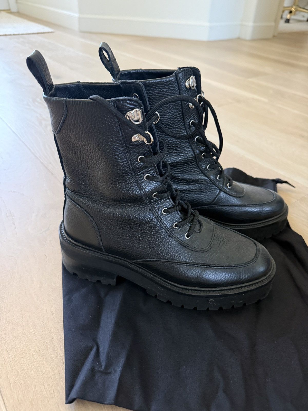 The Kooples The Kooples Leather Boots with Crante Size US 8 / IT 38 - 1 Thumbnail