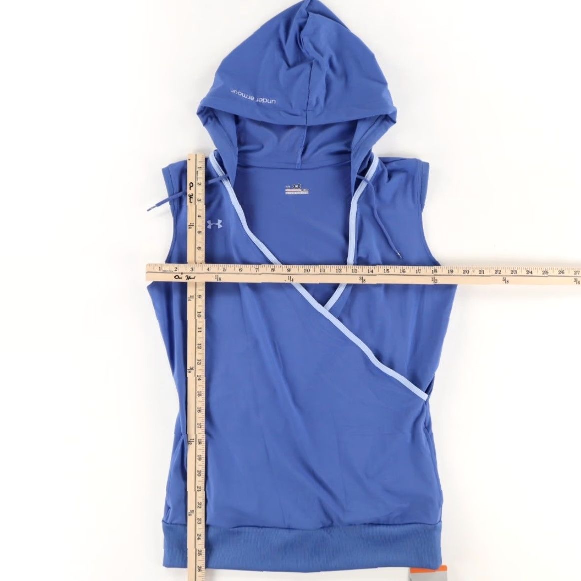 Under Armour Under Armour Sleeveless Wrap Hoodie Blue Women's M Shirt Size M / US 6-8 / IT 42-44 - 3 Thumbnail