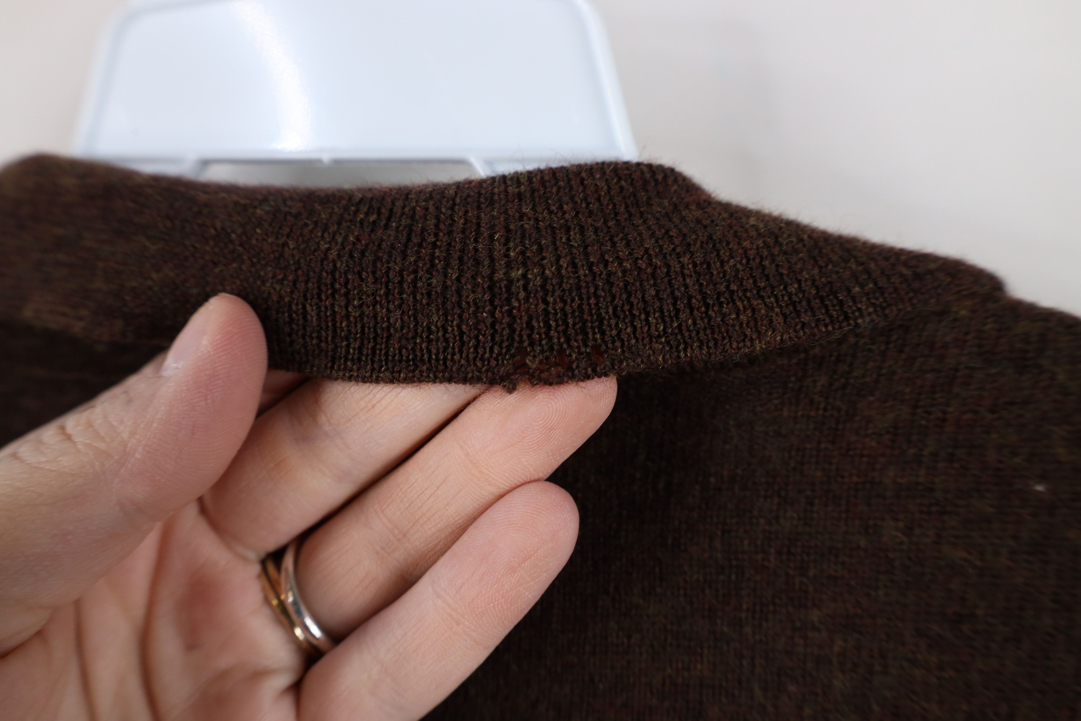 Vintage Vintage 90s Streetwear Merino Wool Knit Collared Sweater Size US XL / EU 56 / 4 - 7 Thumbnail