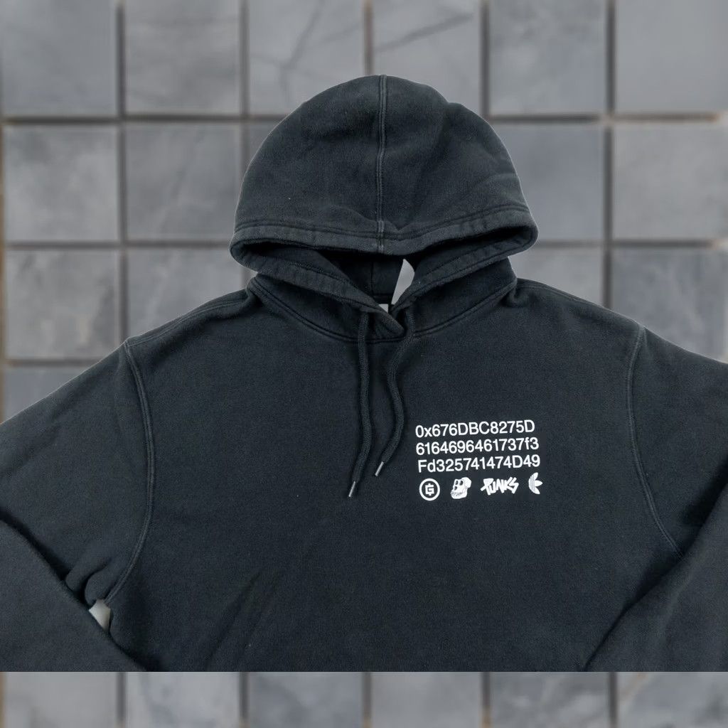 Adidas Adidas Hoodie Mens Large Black Bored Ape Yacht Club BAYC Sweater Sweatshirt Size US L / EU 52-54 / 3 - 1 Thumbnail