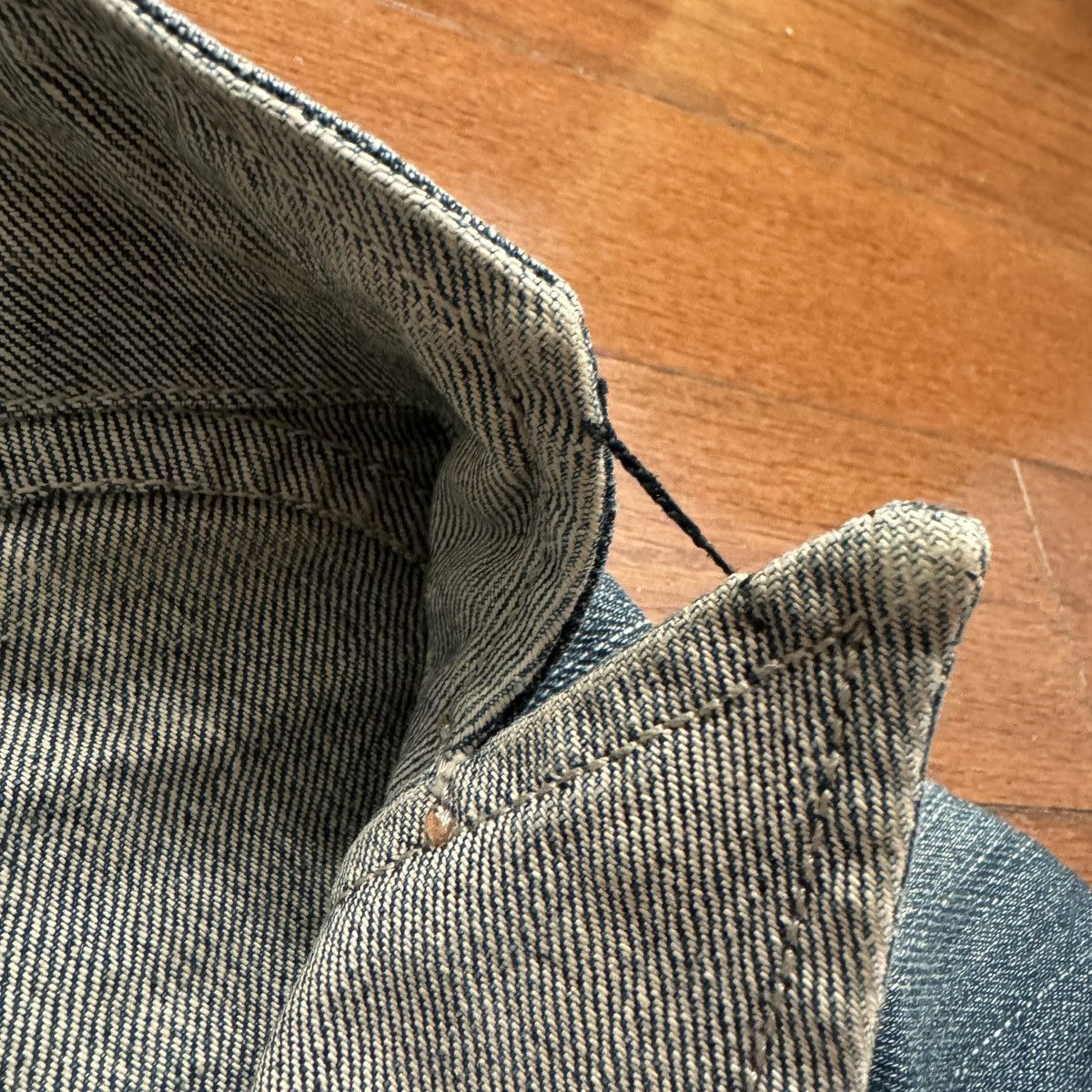 threeASFOUR Vintage Three As Four Denim Jacket Size XS / US 0-2 / IT 36-38 - 10 Thumbnail
