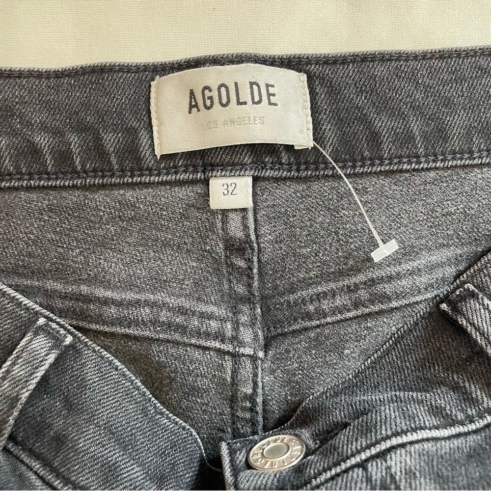 Agolde New Agolde Nico Cassette Distressed Black Jeans Size 32 Size 32" / US 10 / IT 46 - 8 Thumbnail