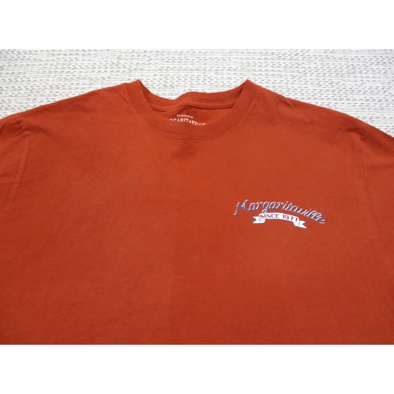 Vintage VINTAGE Margaritaville Shirt Adult Large L Orange Brew Crew Beach Margaritaville Logo Jimmy Buffet Parot Party Key West 90s Mens T-Shirt Size US L / EU 52-54 / 3 - 7 Thumbnail