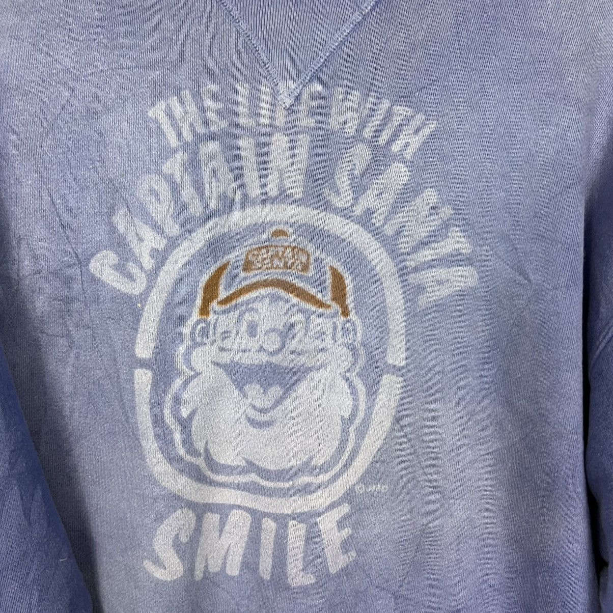 Japanese Brand Vintage CAPTAIN SANTA Smile Big Logo Sweatshirt #4198-C192 Size US L / EU 52-54 / 3 - 5 Thumbnail