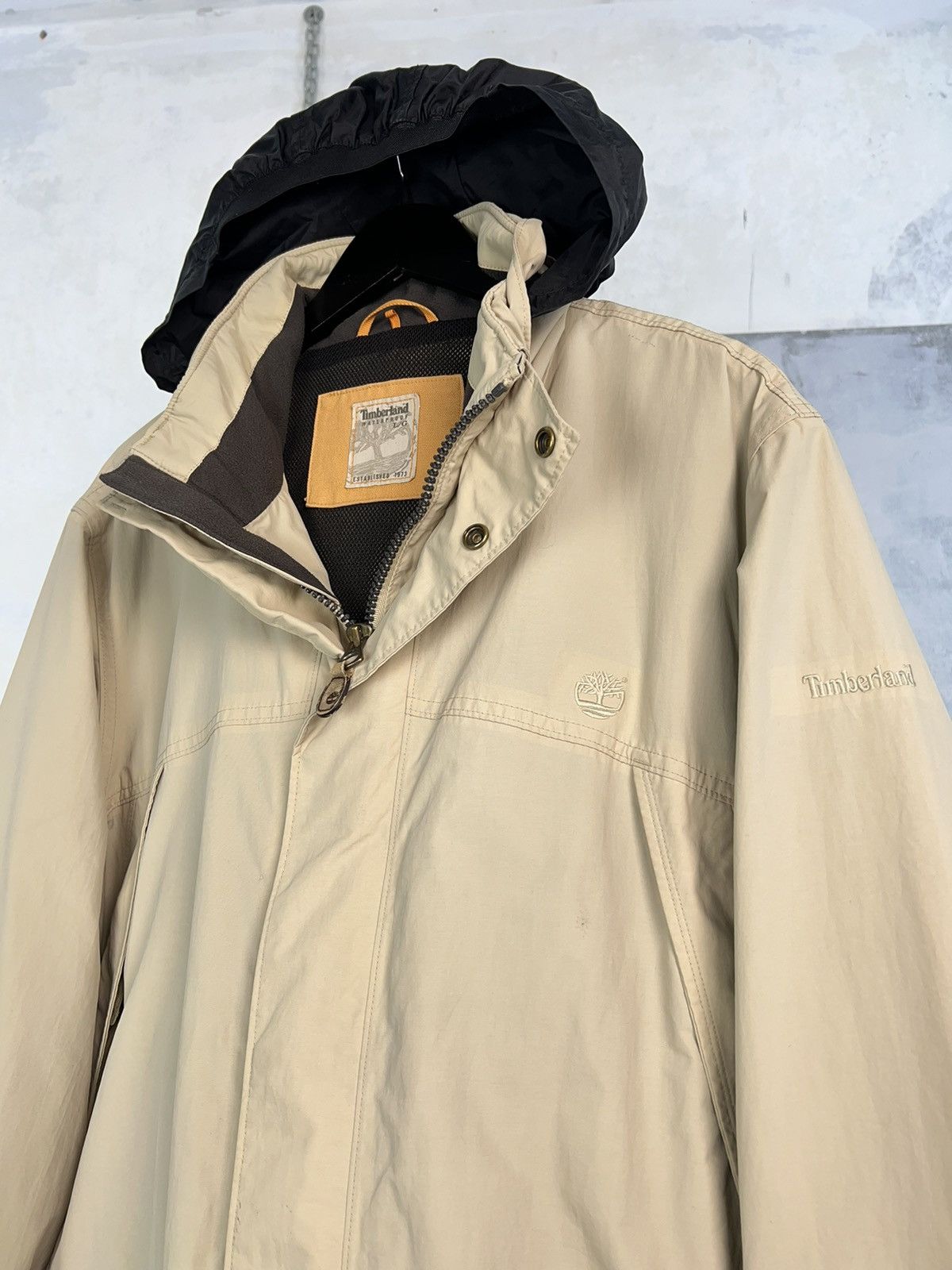 Timberland Vintage Timberland Beige Jacket Size M - L Size US L / EU 52-54 / 3 - 2 Thumbnail