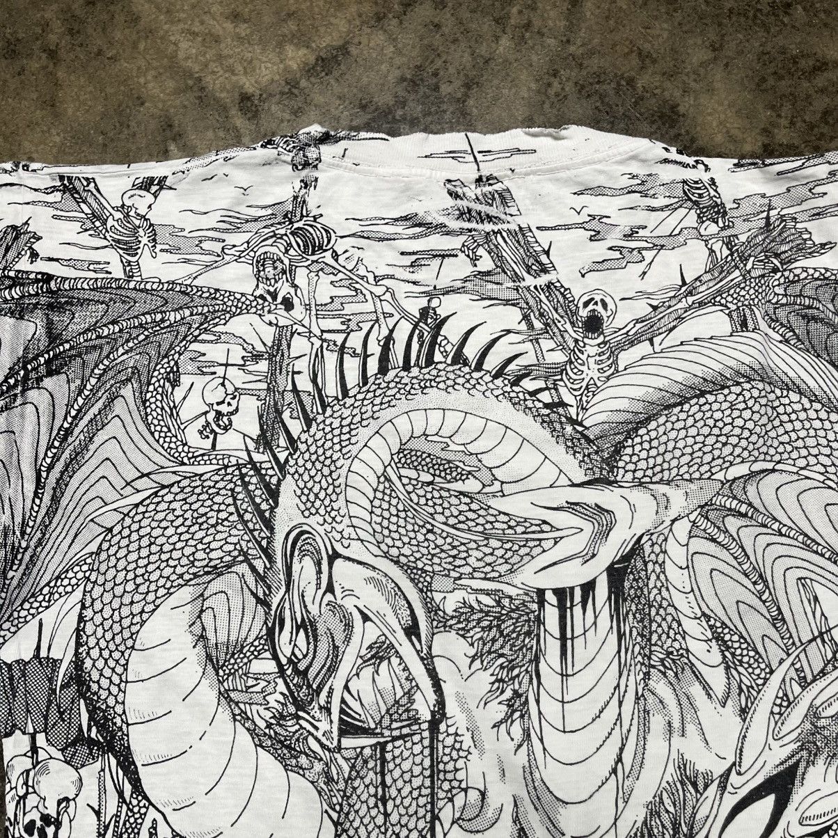 Vintage vintage all over print skeleton snake single stitch tshirt Size US L / EU 52-54 / 3 - 6 Thumbnail