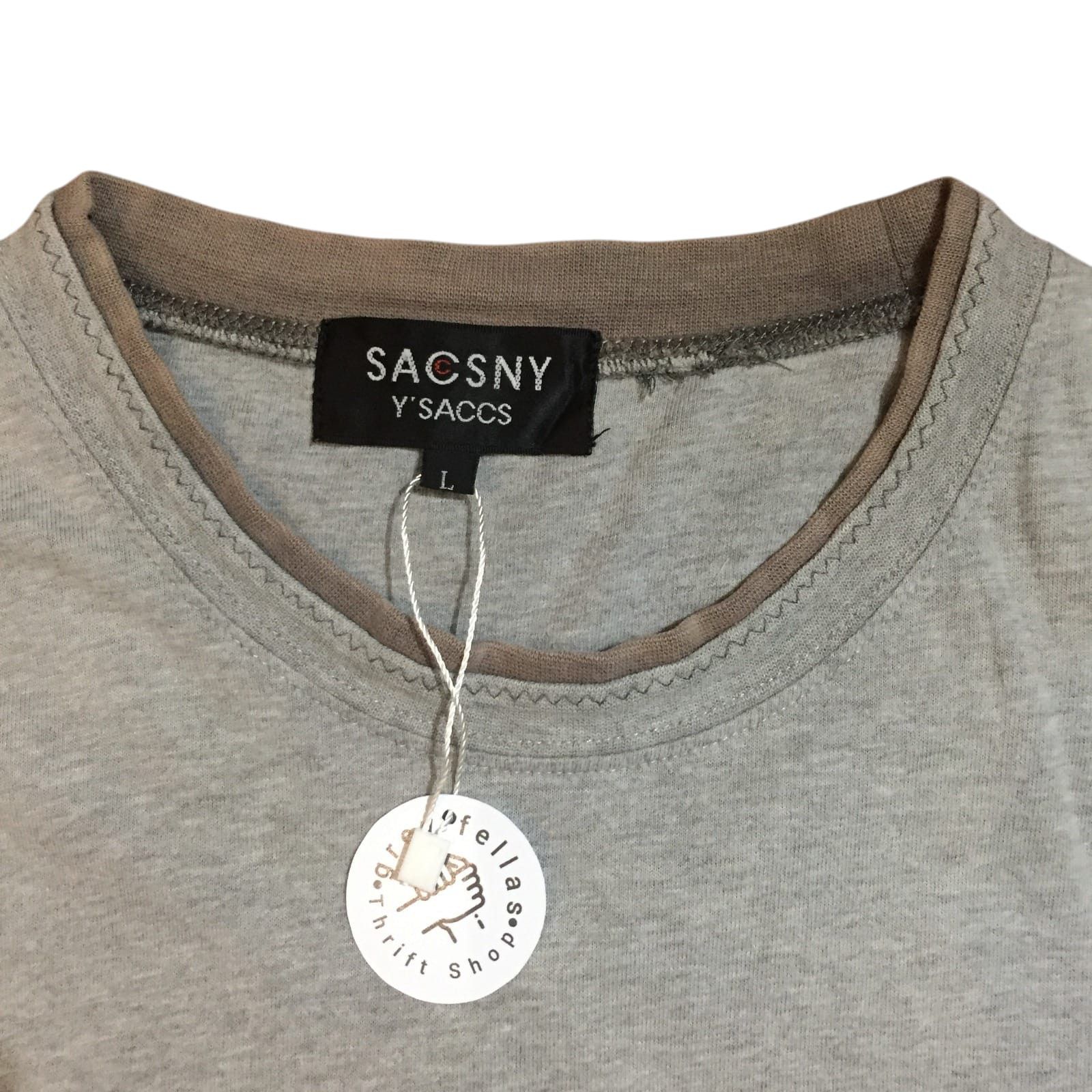 Yohji Yamamoto Yohji Yamamoto Y's Sacsny Ysaccs Tees Size US L / EU 52-54 / 3 - 2 Thumbnail