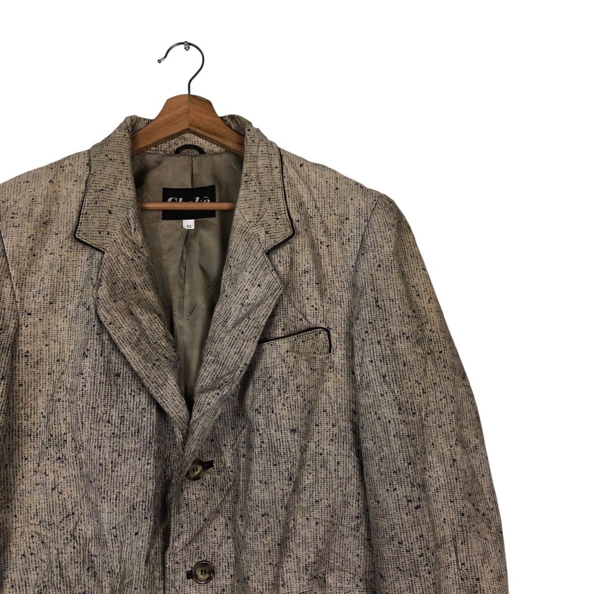 Japanese Brand × Vintage 📌Vintage Leather Jacket Chore Work Chako Issey Miyake Size US M / EU 48-50 / 2 - 7 Thumbnail