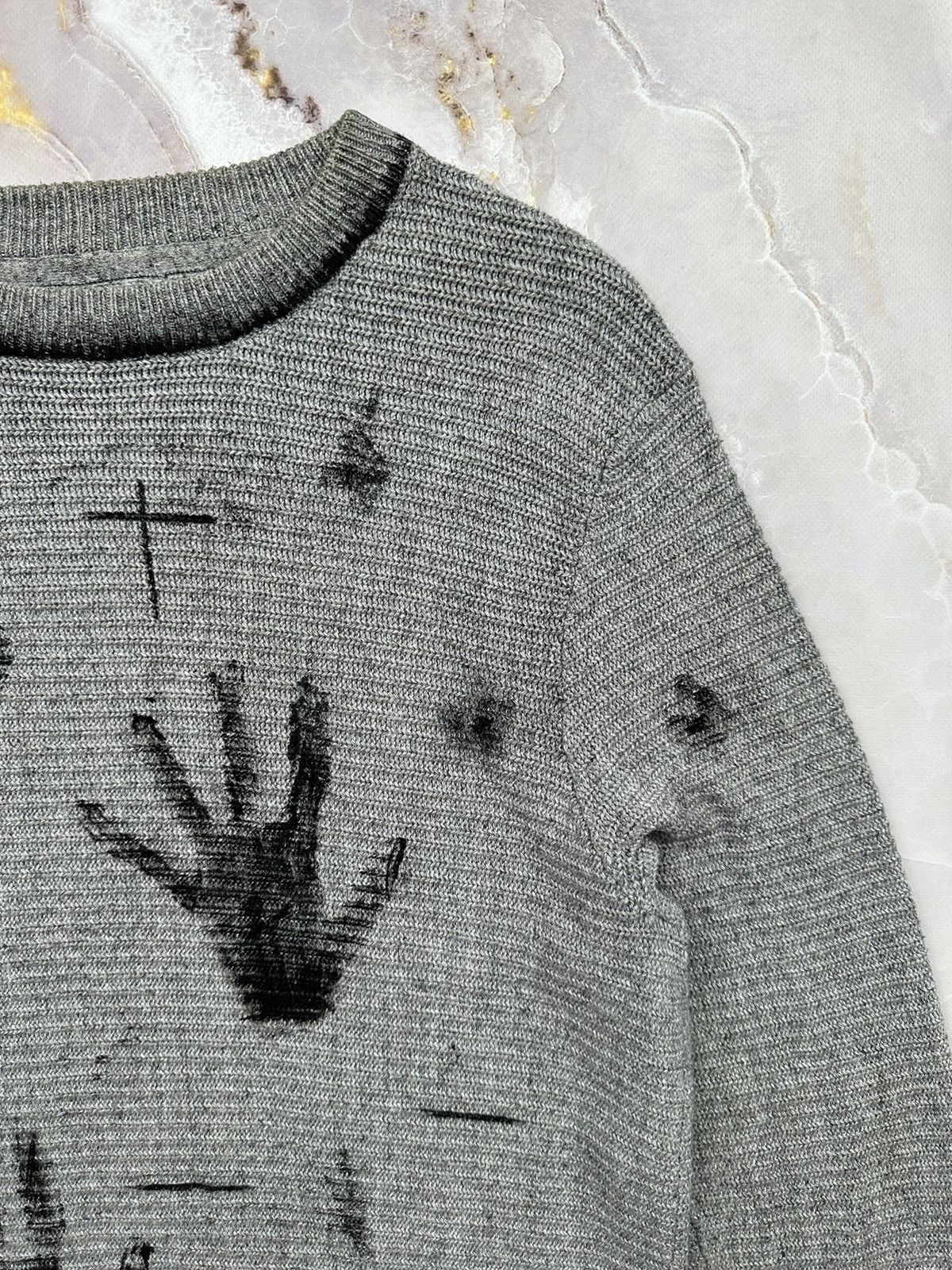 Vintage Knit Painted Sweater