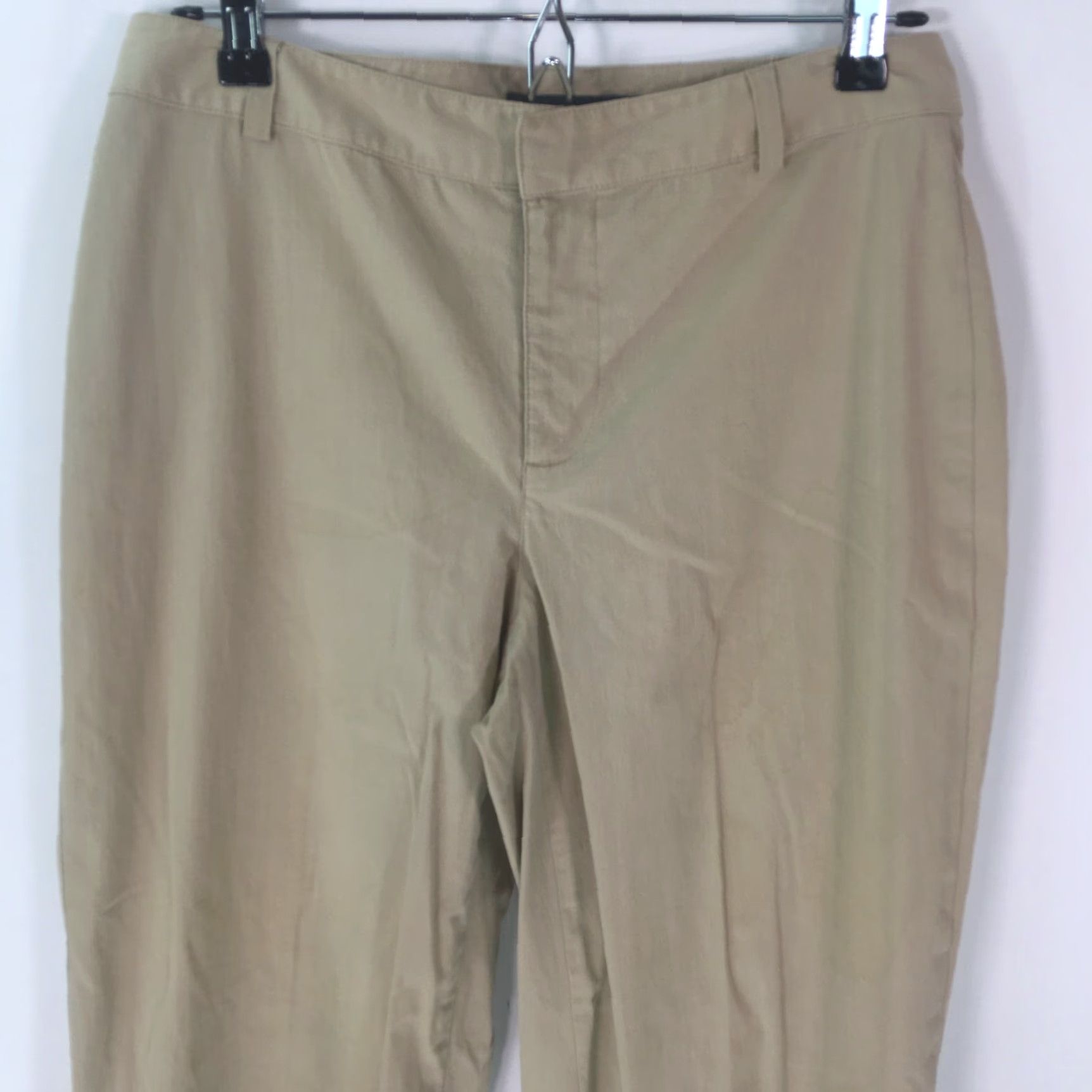 Banana Republic Banana Republic Women's Stretch Flat Front Dress Pants Size 8 Beige Casual Regular Fit Size 30" / US 8 / IT 44 - 3 Thumbnail