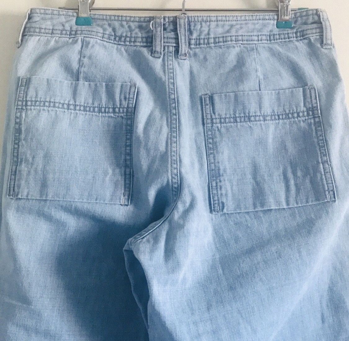 Lee LEE RIVETED WIDE LEG JEAN ANKLE PANTS CAPRIS SZ 6 Size 32" / US 10 / IT 46 - 5 Thumbnail