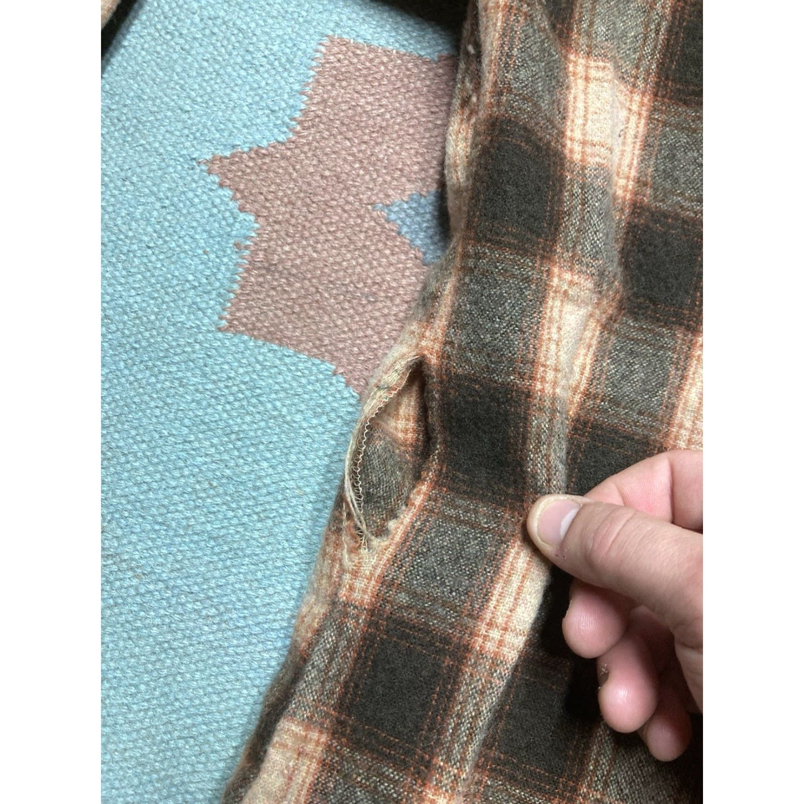 Vintage VINTAGE Kmart wool shirt jacket shacket Pearl snap plaid western cruiser XL Size US XL / EU 56 / 4 - 7 Thumbnail