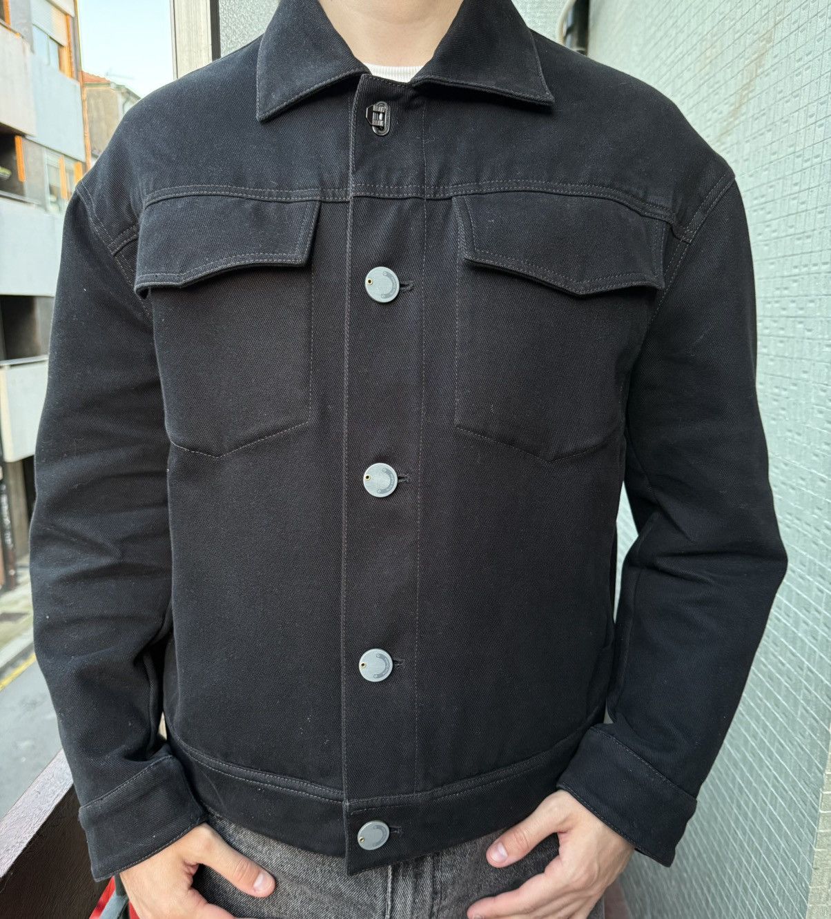 Acne Studios Acne Studios Black Denim Jacket Size US S / EU 44-46 / 1 - 7 Thumbnail