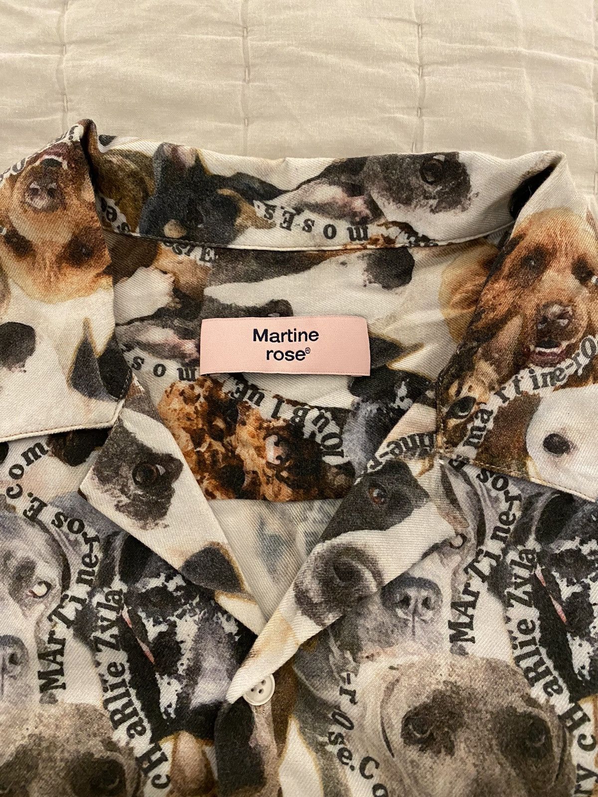 Martine Rose Martine Rose Dog Print Hawaiian Shirt XL Size US XL / EU 56 / 4 - 7 Thumbnail