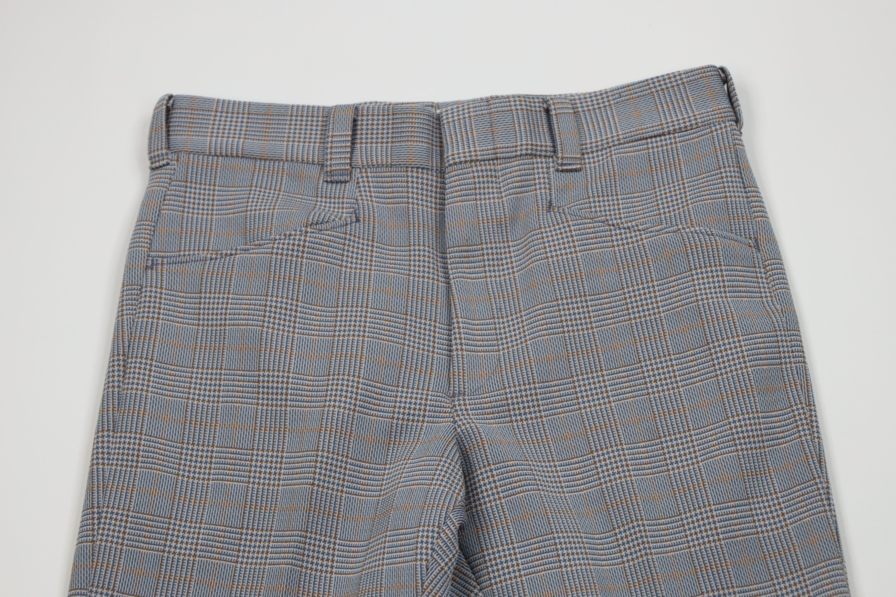 Levi's Vintage 70s Levis Plaid Knit Bell Bottoms Chino Pants USA Size US 32 / EU 48 - 2 Thumbnail