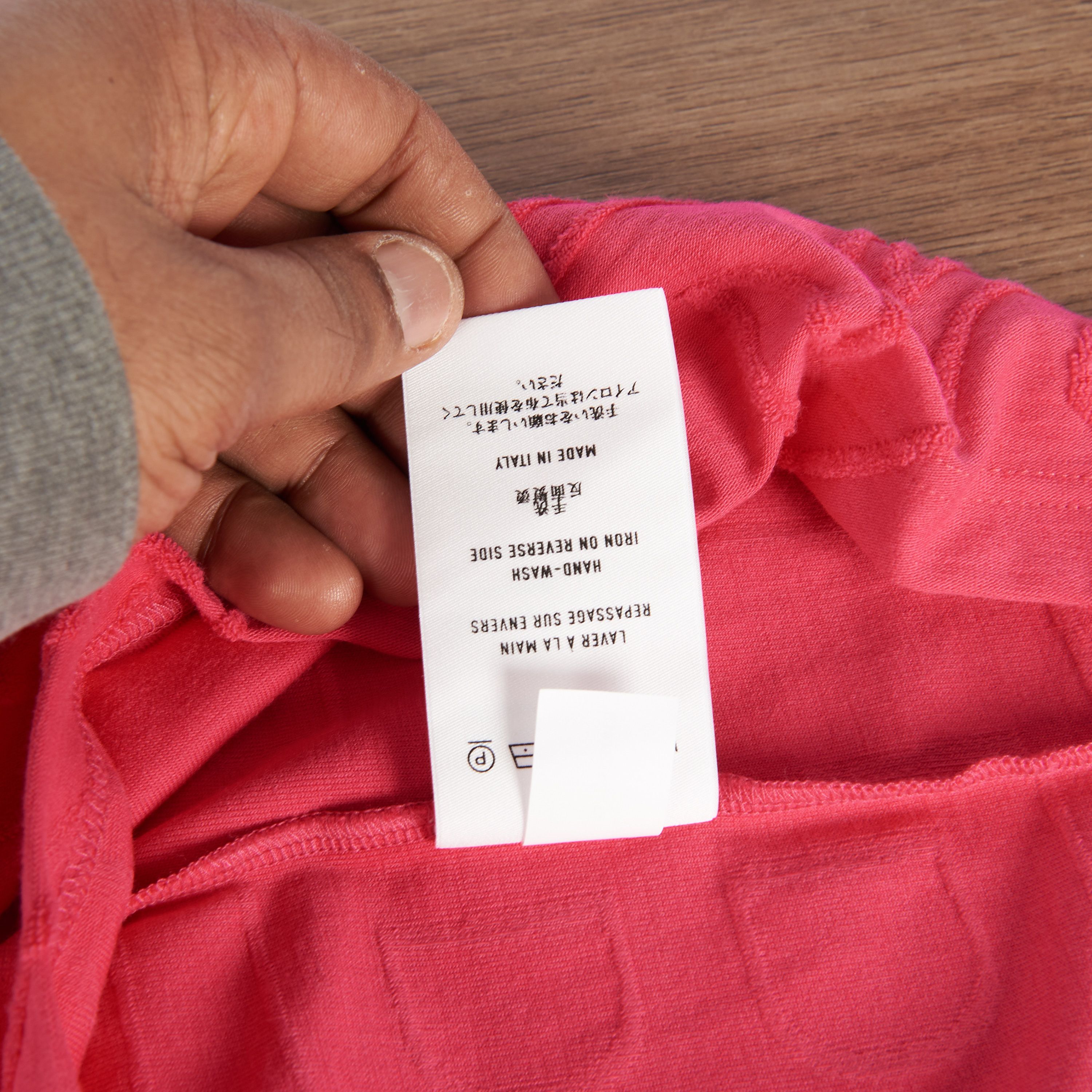 Berluti Iconic Scritto Tshirt In Pink Cotton Terry Size US S / EU 44-46 / 1 - 11 Thumbnail