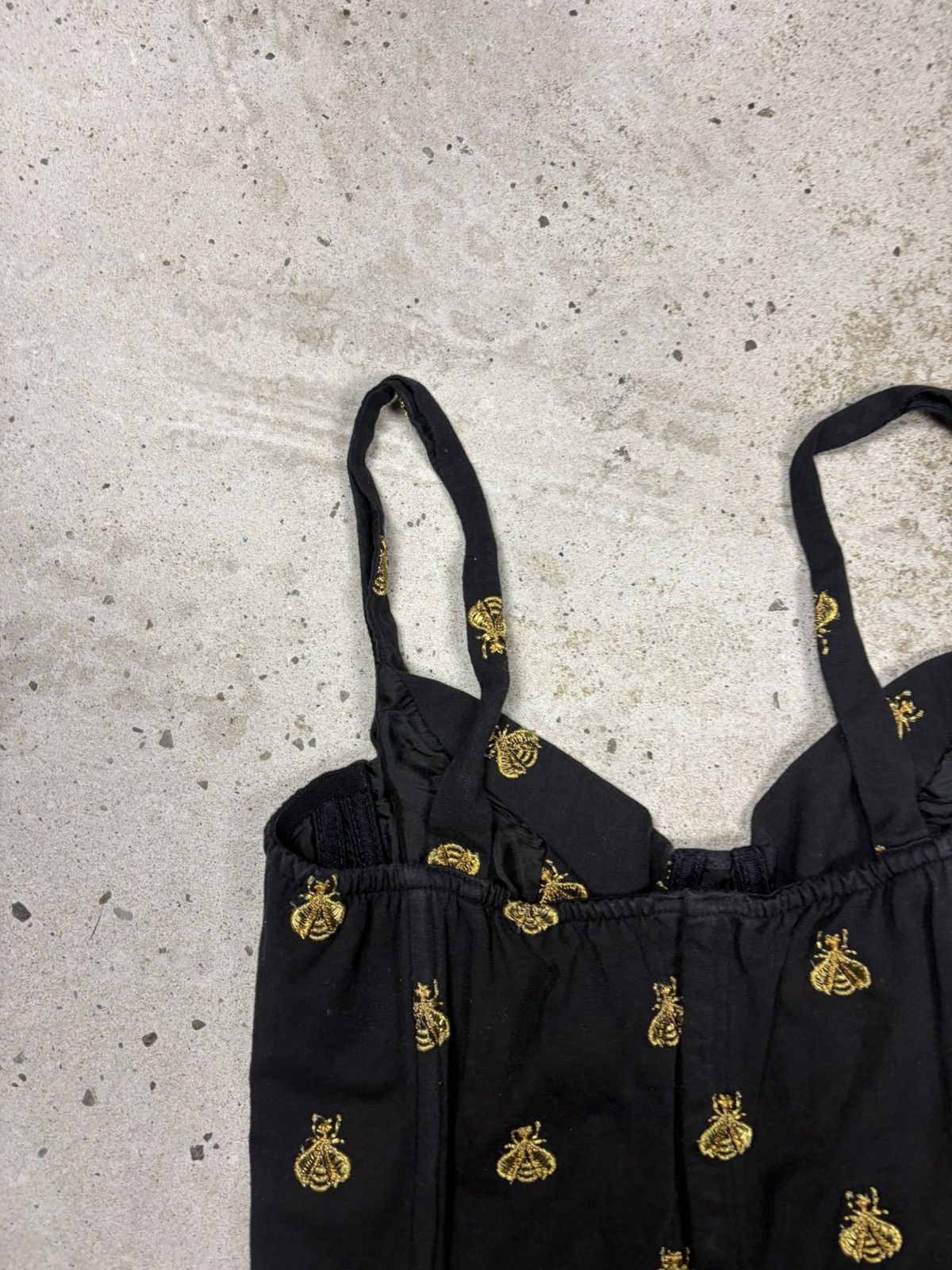 Dior FW 1992 Christian Dior Boutique Black Corset Bees Top Size S / US 4 / IT 40 - 10 Thumbnail