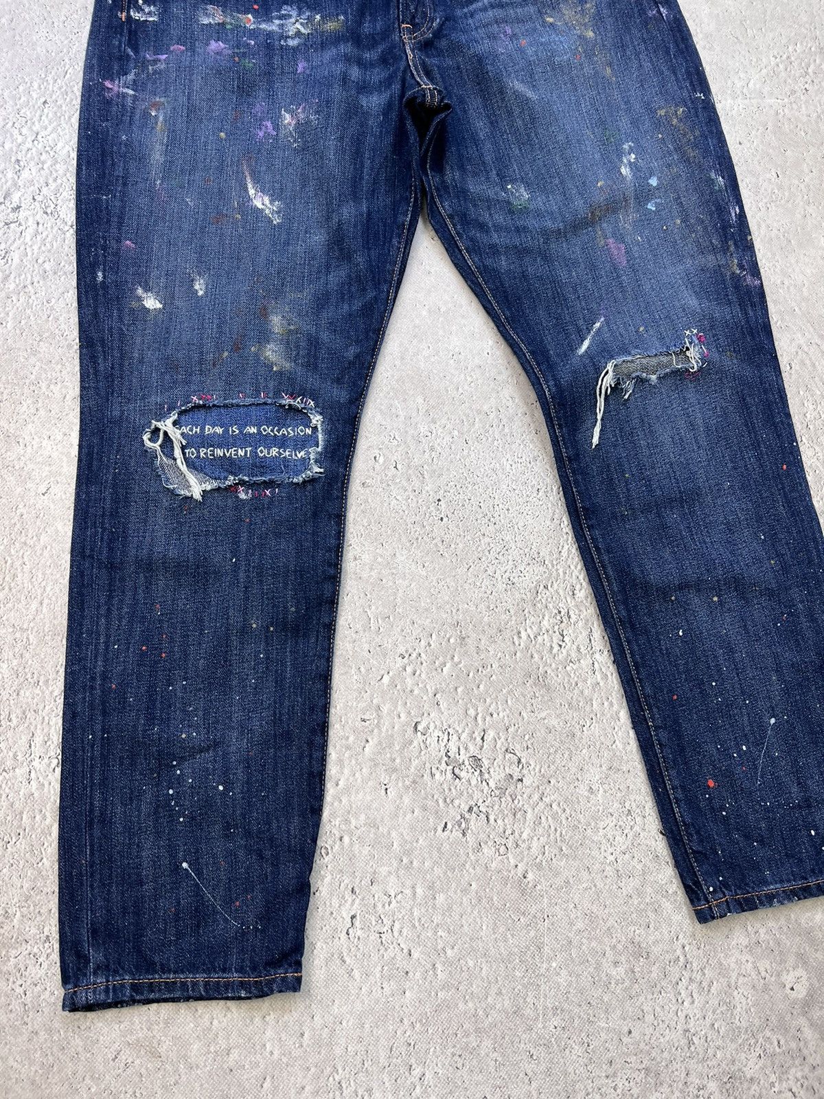 Denim & Supply Ralph Lauren × Polo Ralph Lauren × Vintage Vintage Denim & Supply RL Slim Distressed Denim Jeans 36×30 Size US 31 - 3 Thumbnail