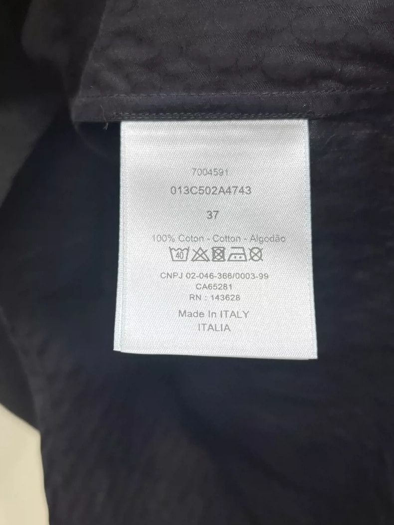Dior Dior Size 37 Dark flower logo shirt 2504-Nextarrow Size US XXS / EU 40 - 7 Thumbnail